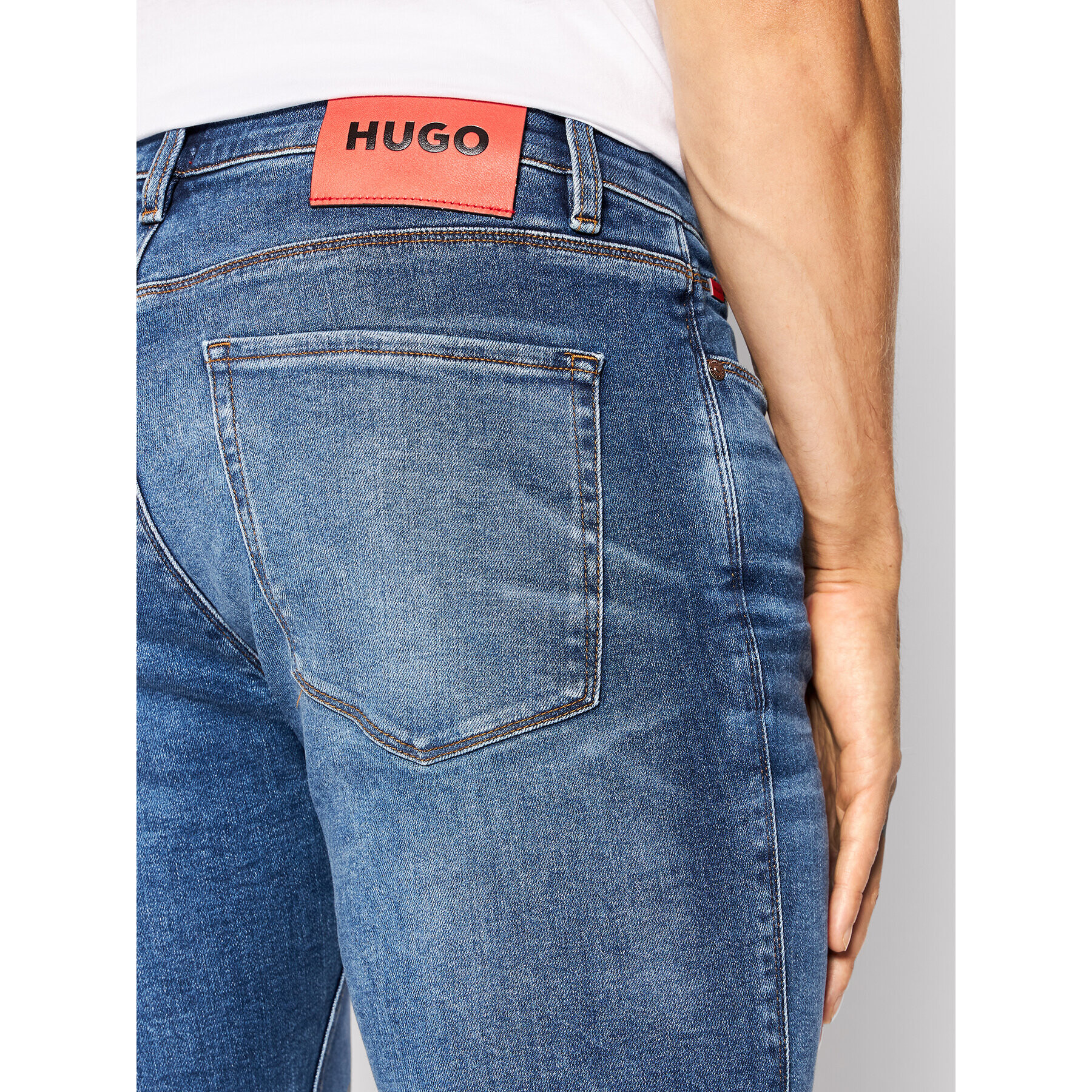 Hugo Дънки 50472820 Син Slim Fit - Pepit.bg