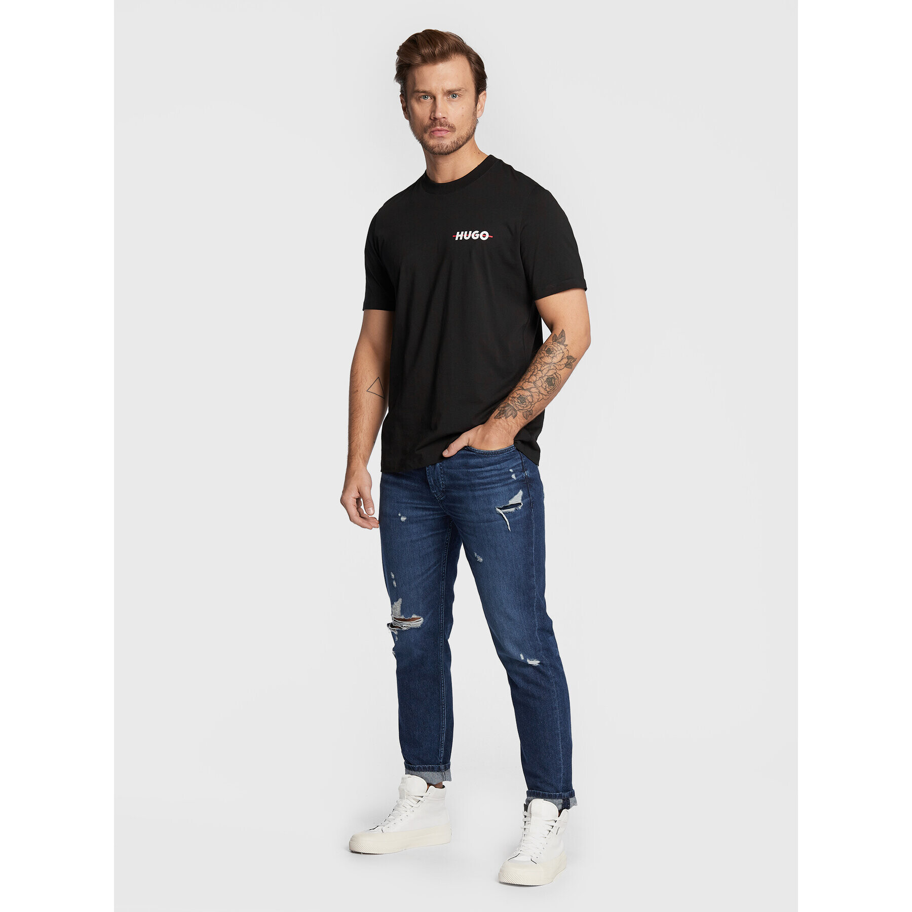Hugo Дънки 50472839 Син Tapered Fit - Pepit.bg