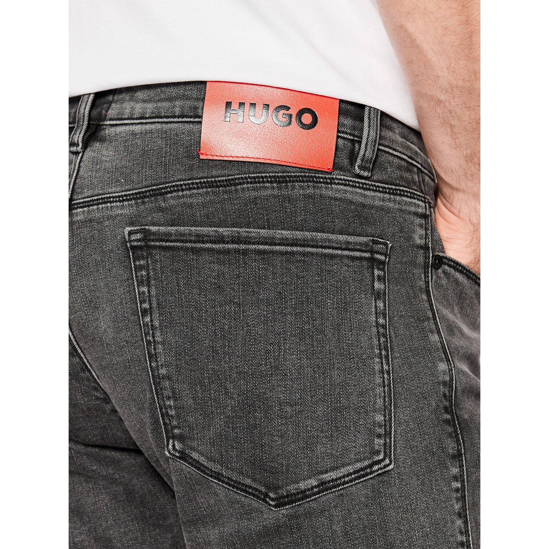 Hugo Дънки 50473389 Сив Slim Fit - Pepit.bg
