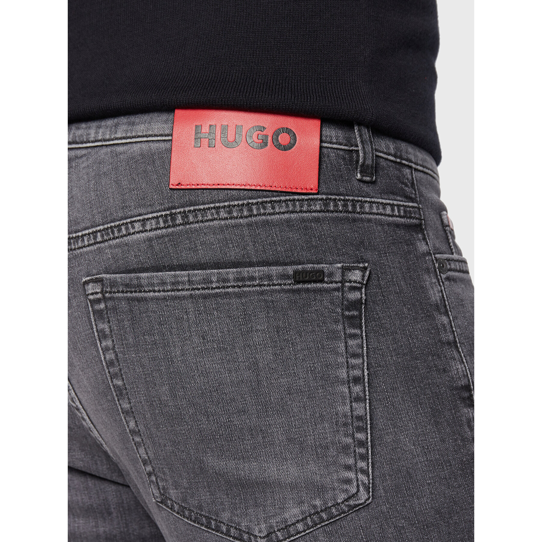 Hugo Дънки 50476210 Сив Tapered Fit - Pepit.bg