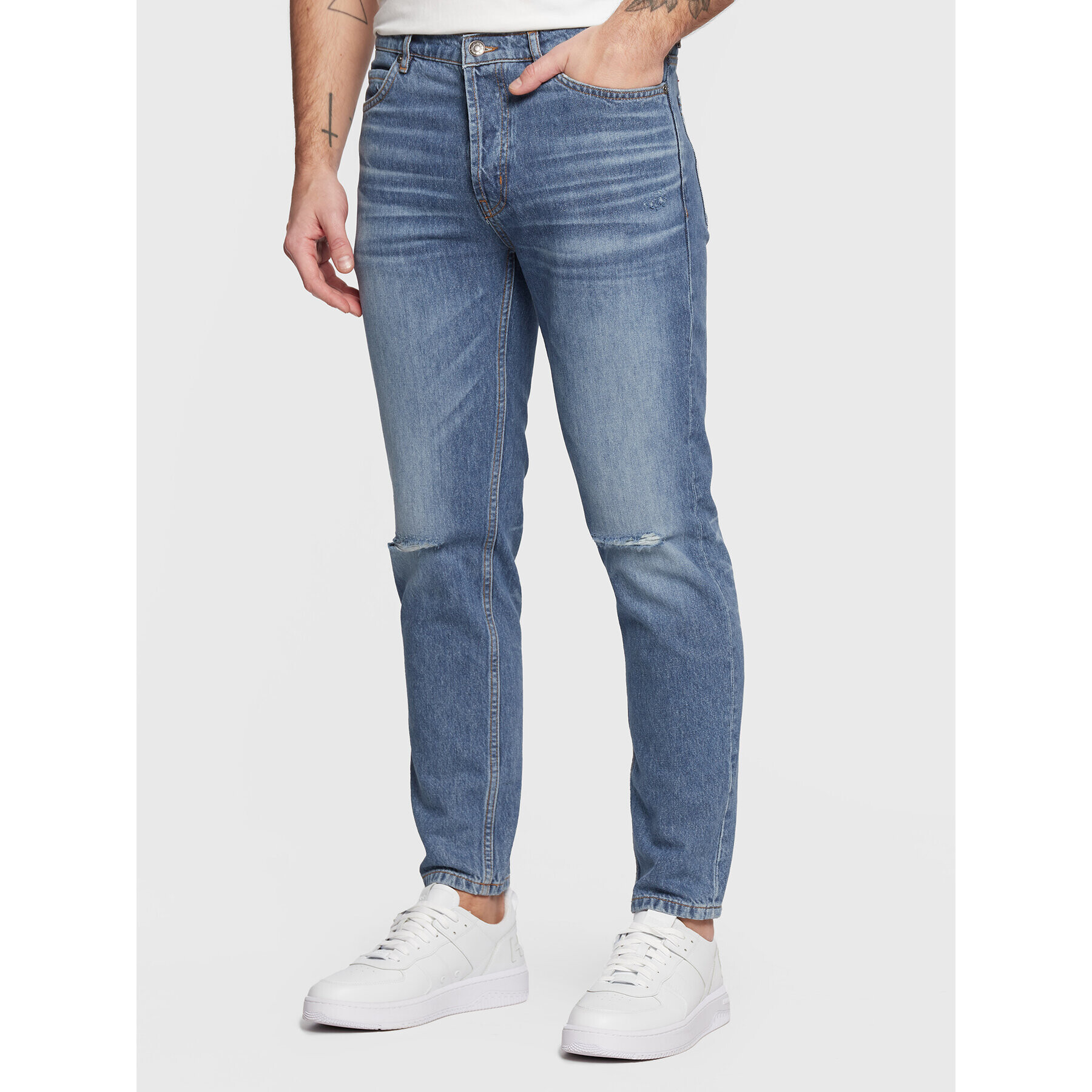 Hugo Дънки 50477575 Син Tapered Fit - Pepit.bg