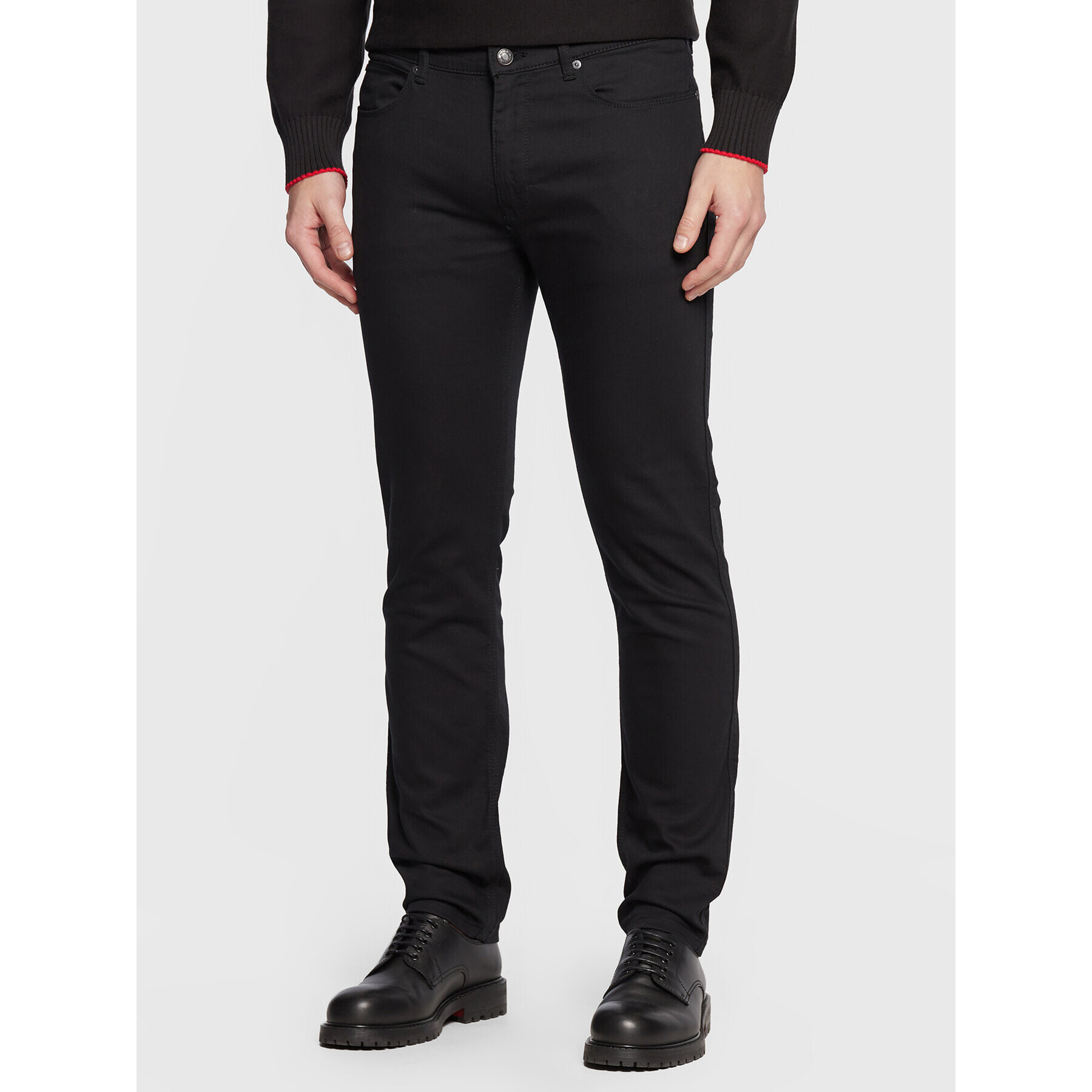 Hugo Дънки 50481814 Черен Slim Fit - Pepit.bg