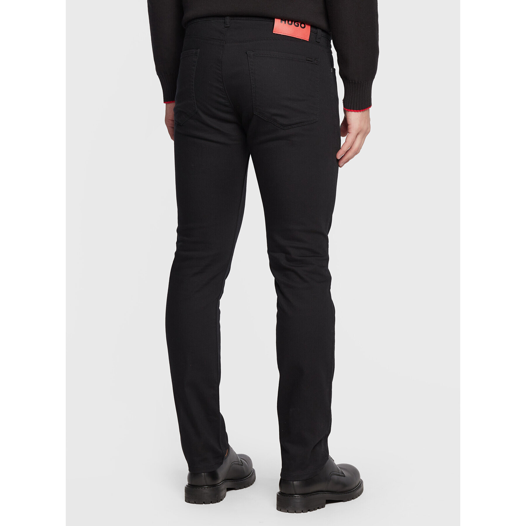 Hugo Дънки 50481814 Черен Slim Fit - Pepit.bg