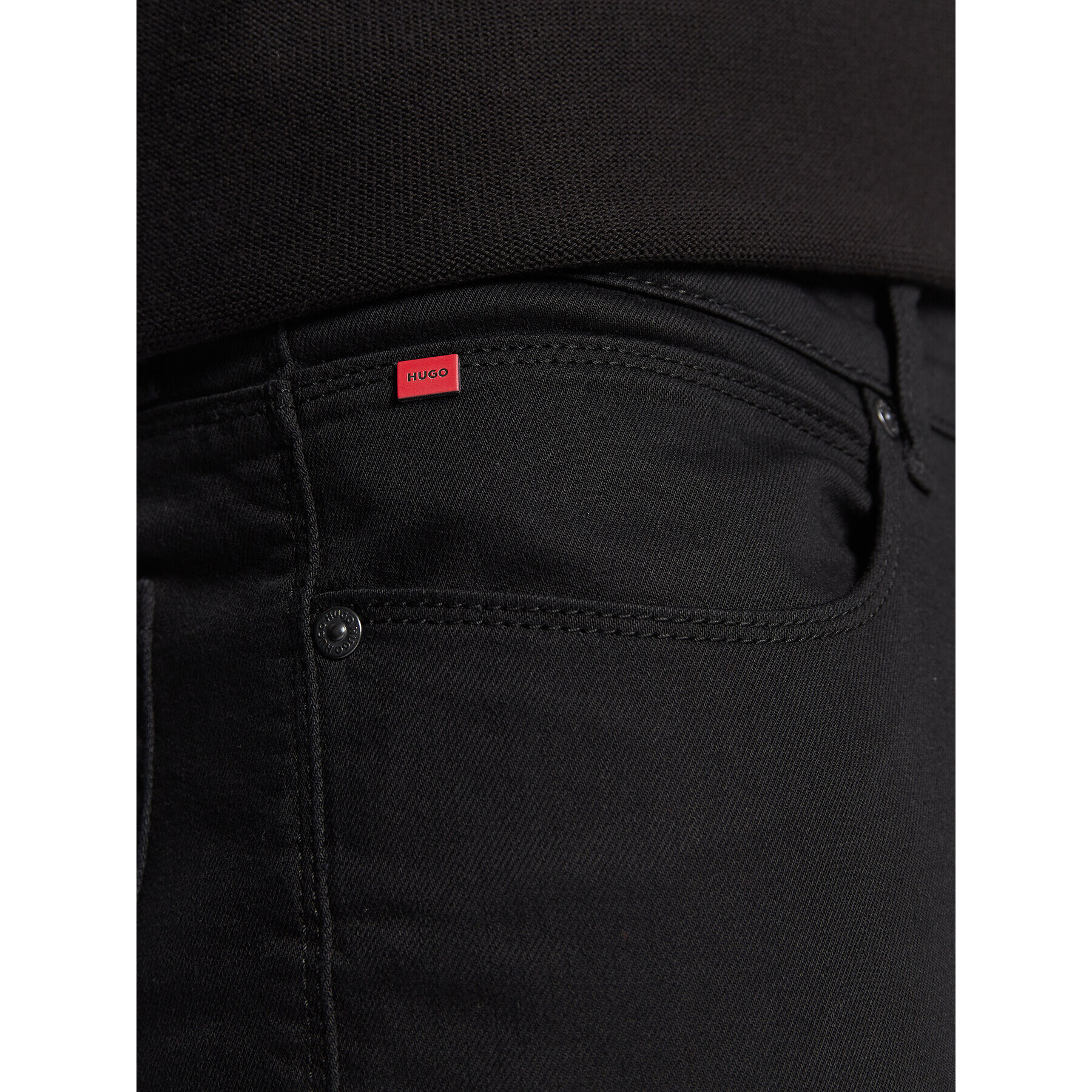 Hugo Дънки 50481814 Черен Slim Fit - Pepit.bg
