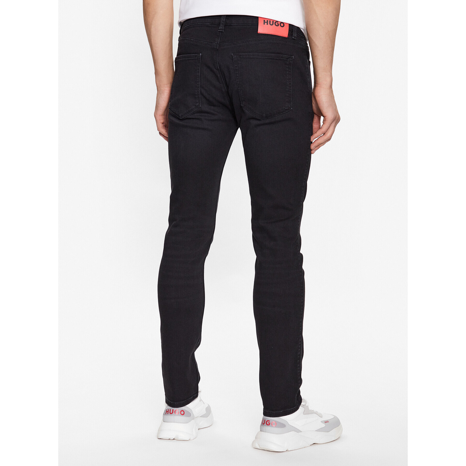 Hugo Дънки 50481995 Черен Extra Slim Fit - Pepit.bg