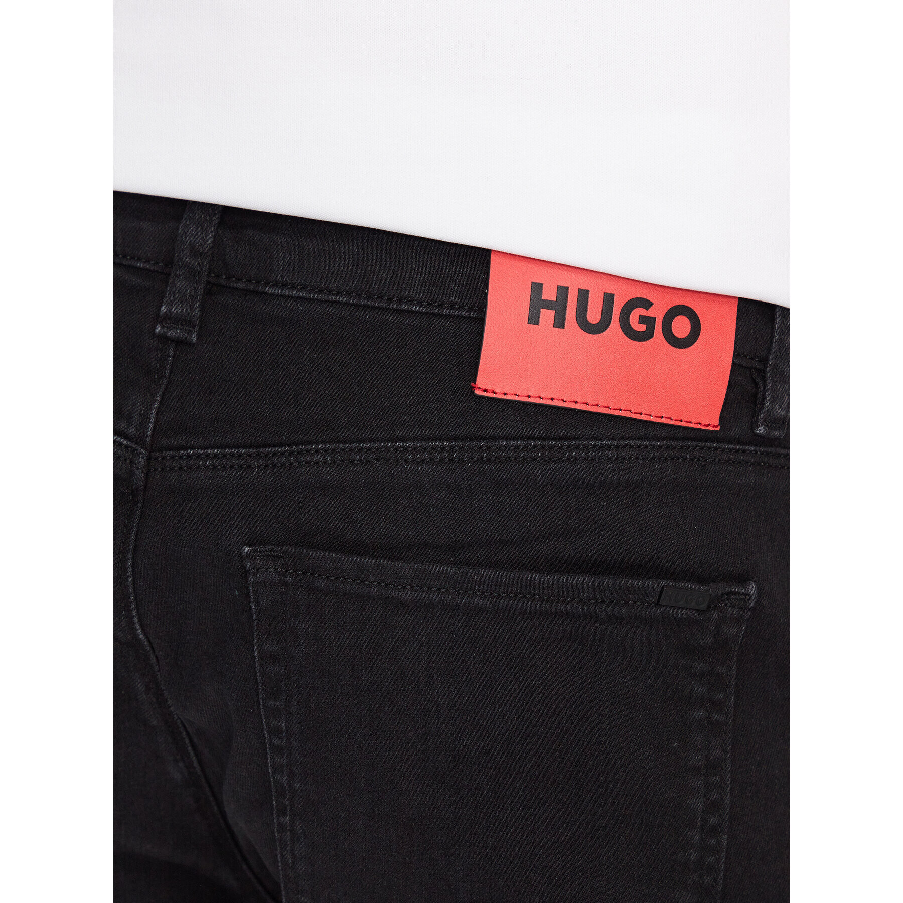 Hugo Дънки 50481995 Черен Extra Slim Fit - Pepit.bg