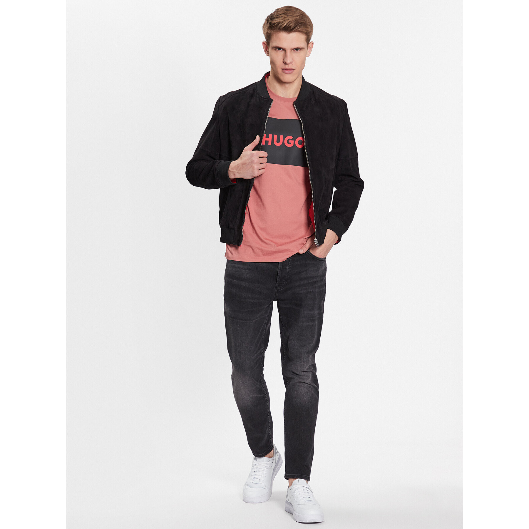 Hugo Дънки 50482139 Сив Tapered Fit - Pepit.bg