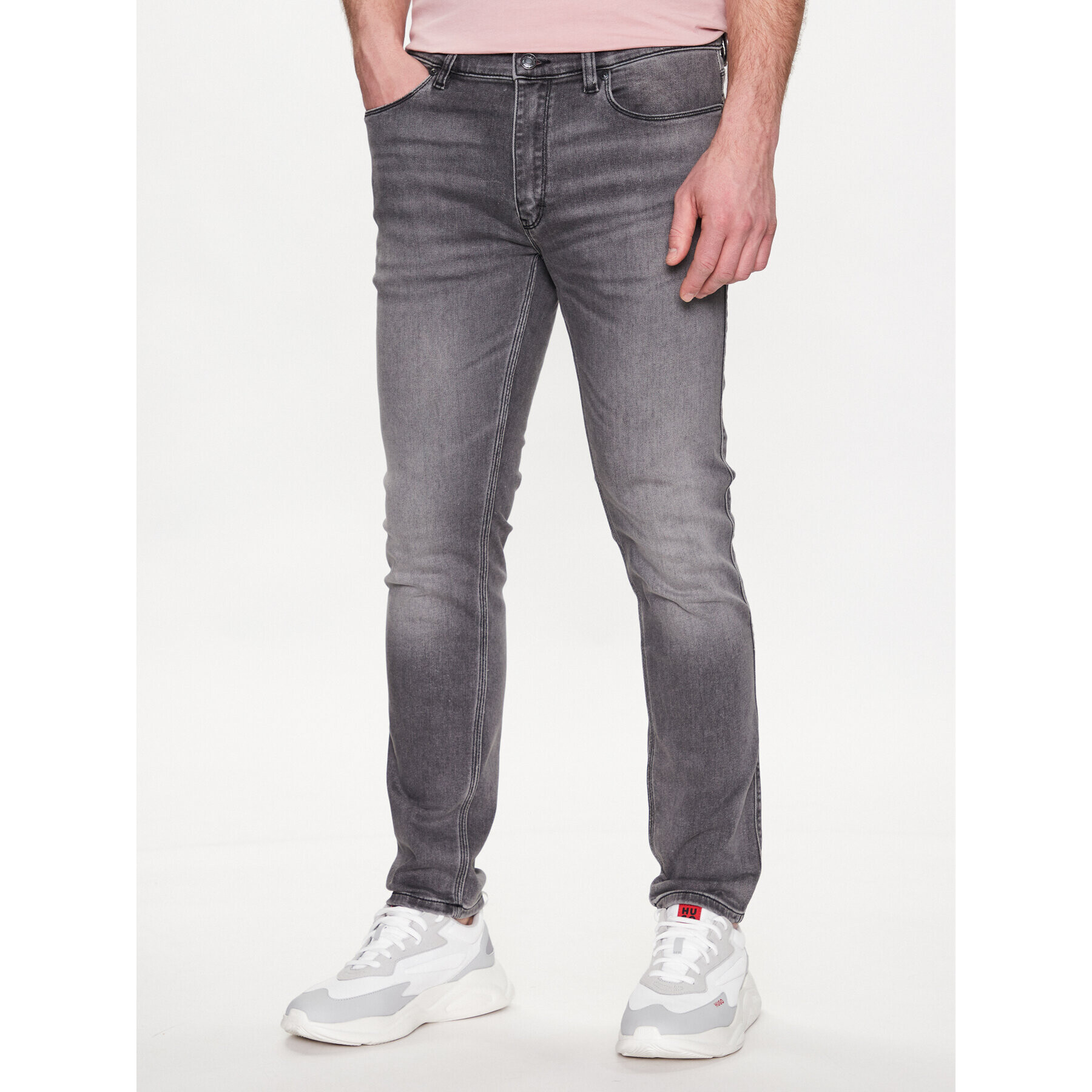 Hugo Дънки 50483877 Сребрист Extra Slim Fit - Pepit.bg