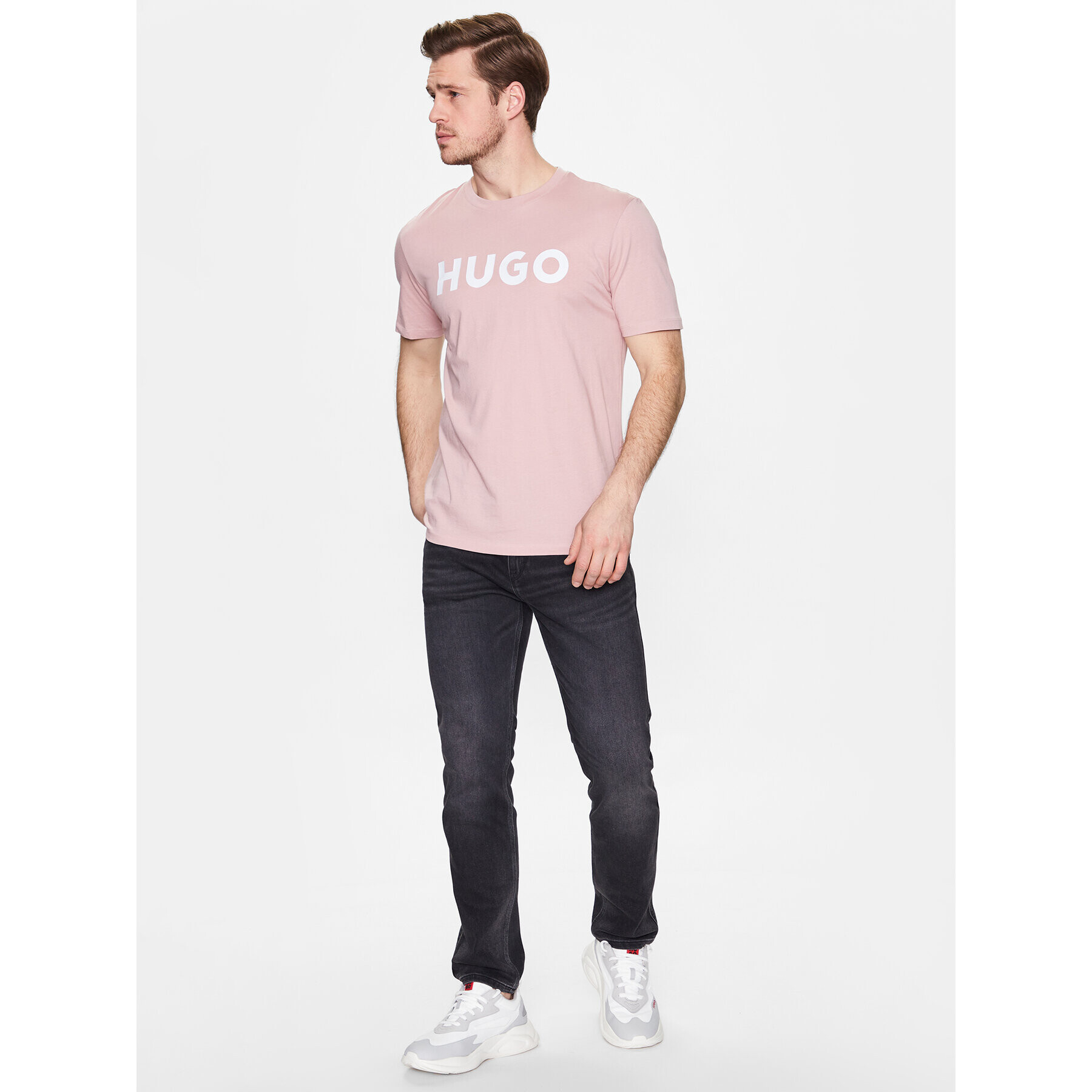 Hugo Дънки 50483878 Сив Slim Fit - Pepit.bg