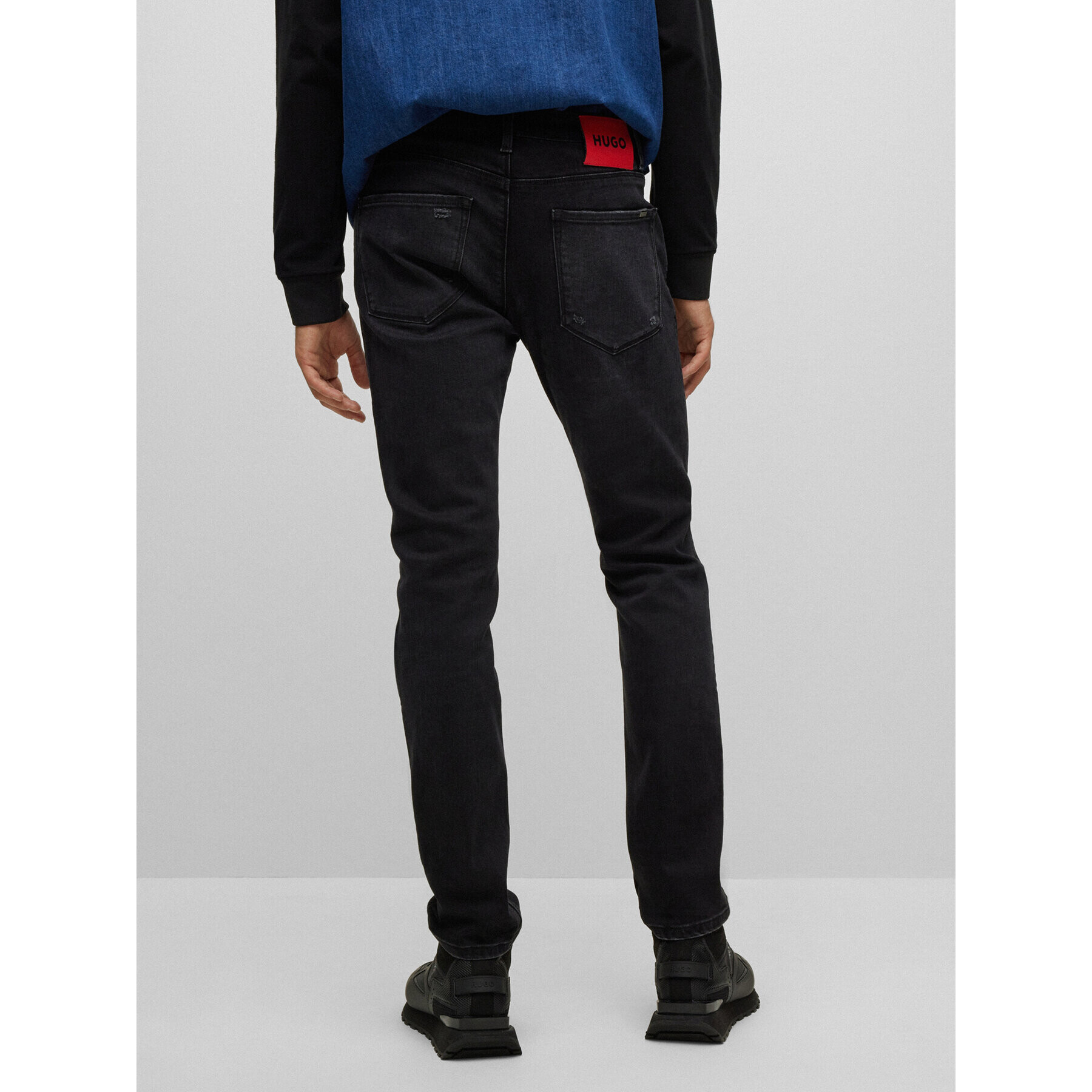 Hugo Дънки 50483901 Сив Slim Fit - Pepit.bg
