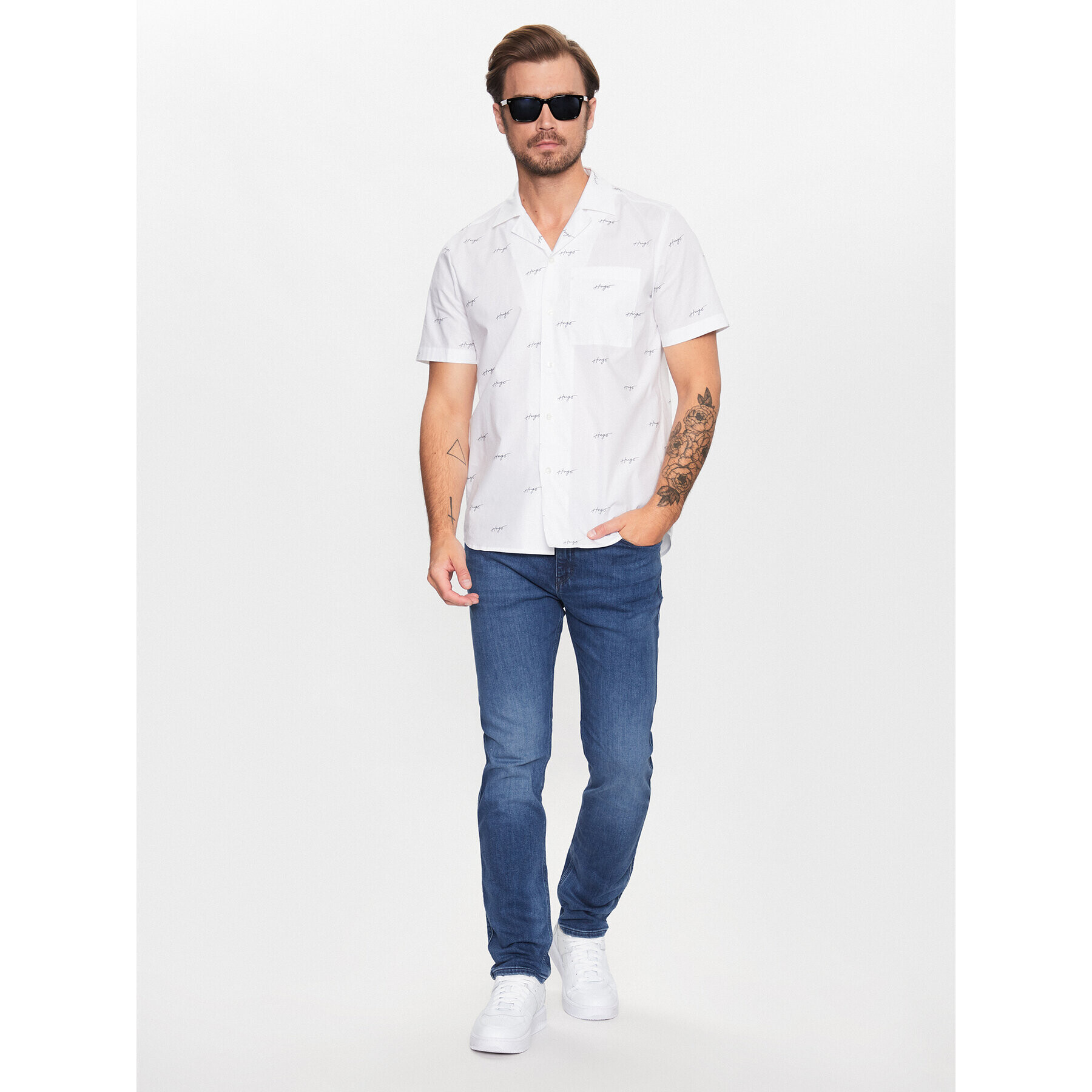 Hugo Дънки 50489780 Син Slim Fit - Pepit.bg