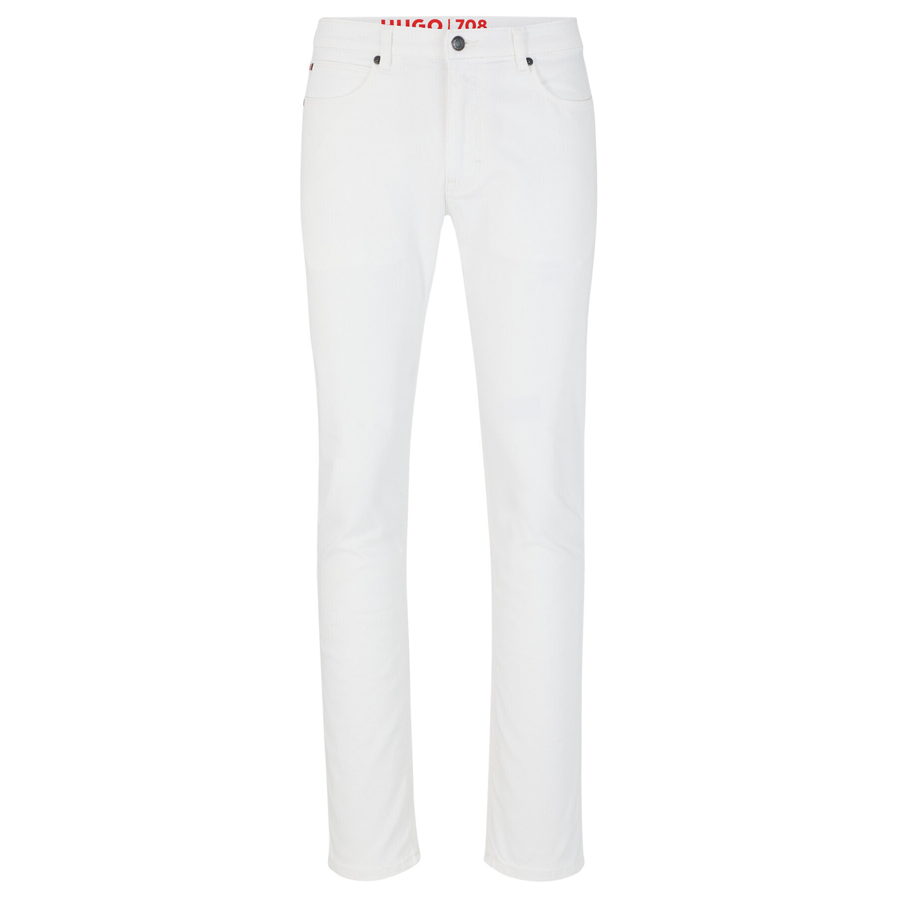 Hugo Дънки 50489783 Бял Slim Fit - Pepit.bg