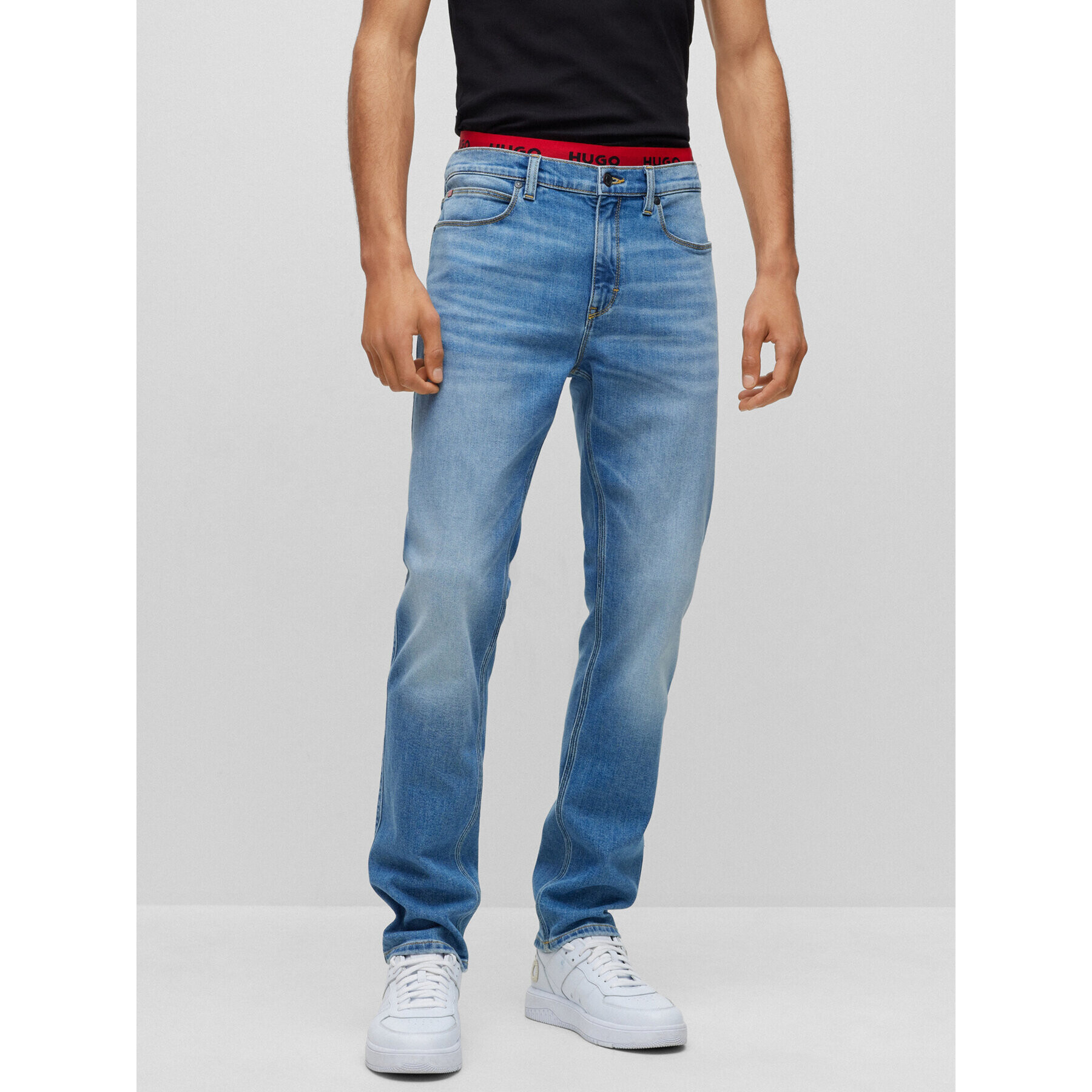 Hugo Дънки 50489839 Зелен Slim Fit - Pepit.bg