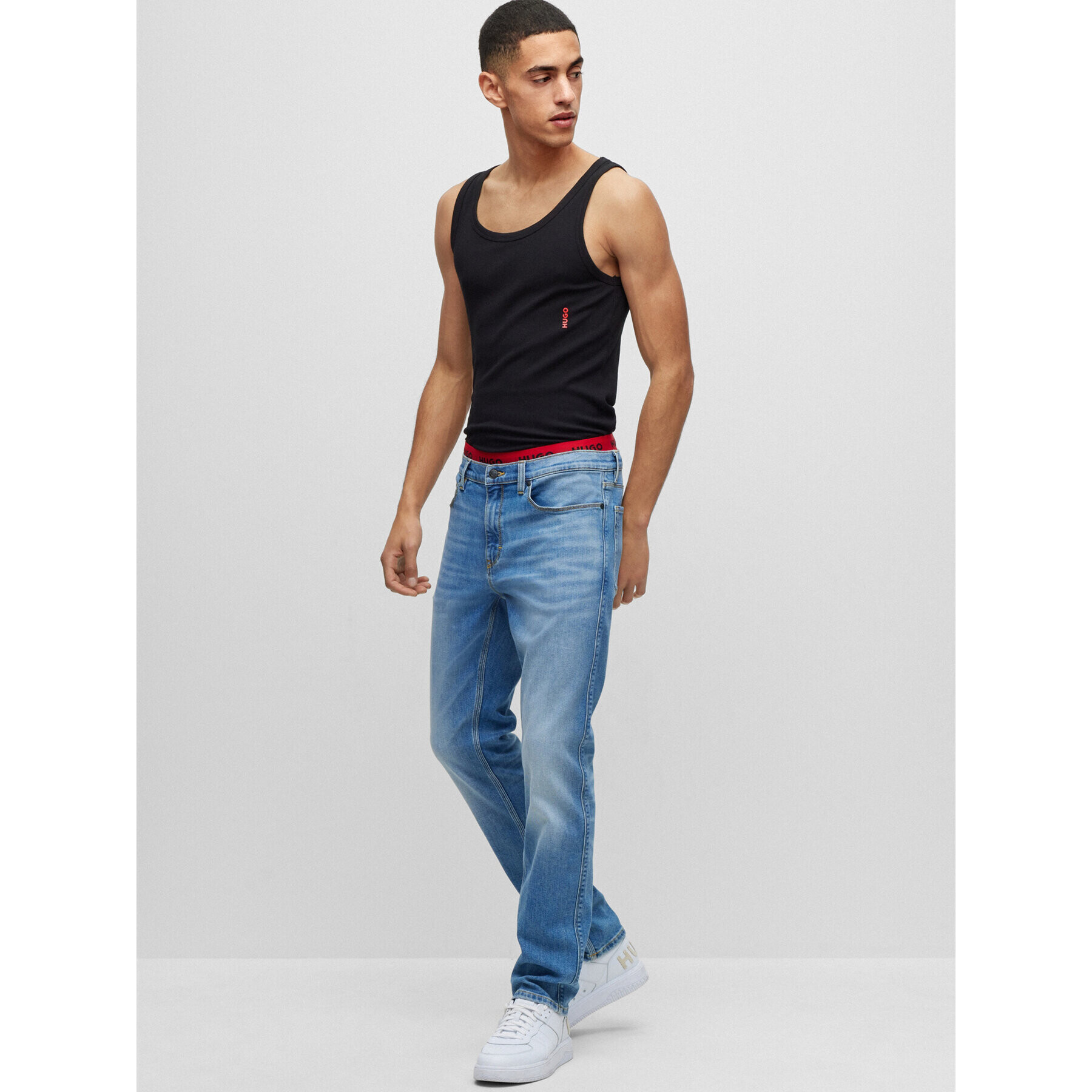 Hugo Дънки 50489839 Зелен Slim Fit - Pepit.bg