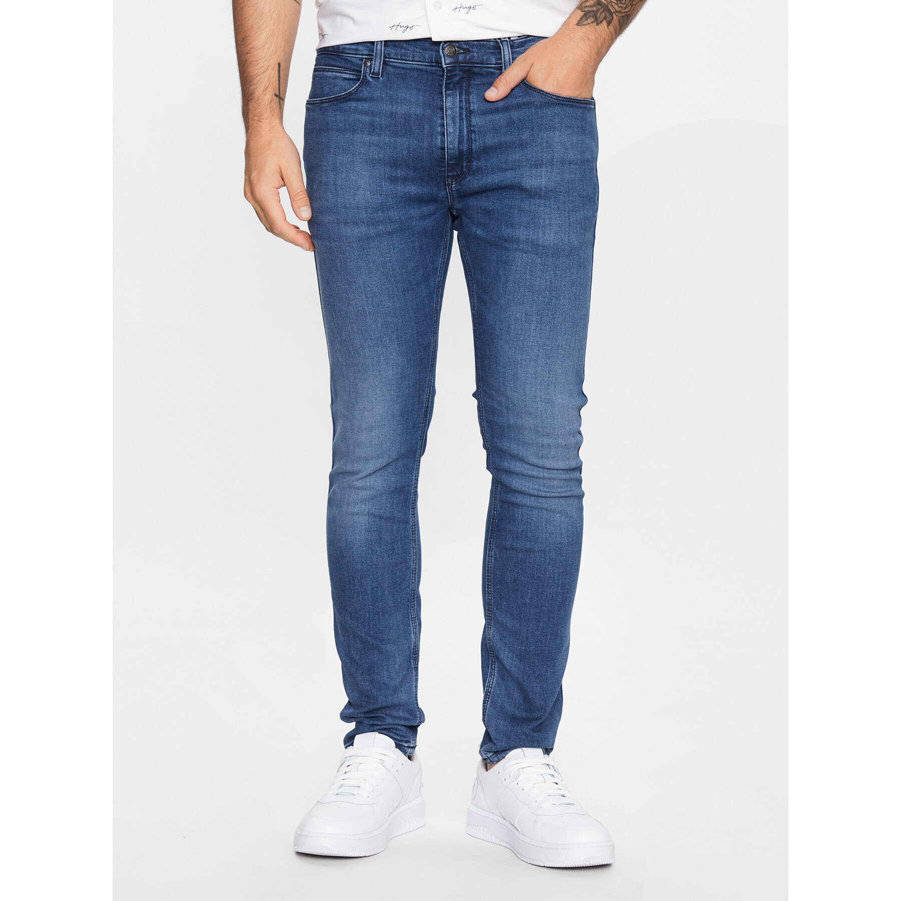 Hugo Дънки 50489853 Син Extra Slim Fit - Pepit.bg
