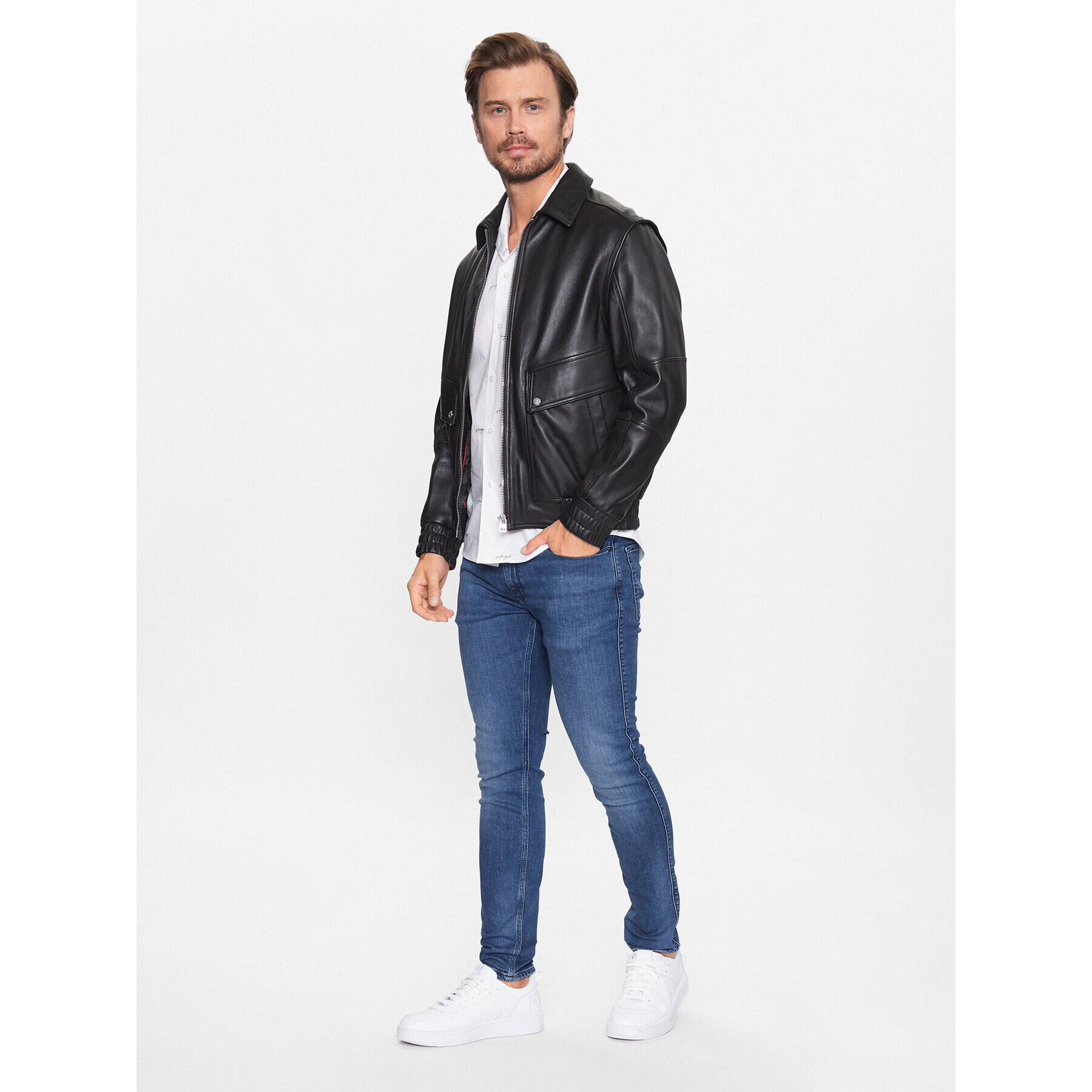 Hugo Дънки 50489853 Син Extra Slim Fit - Pepit.bg