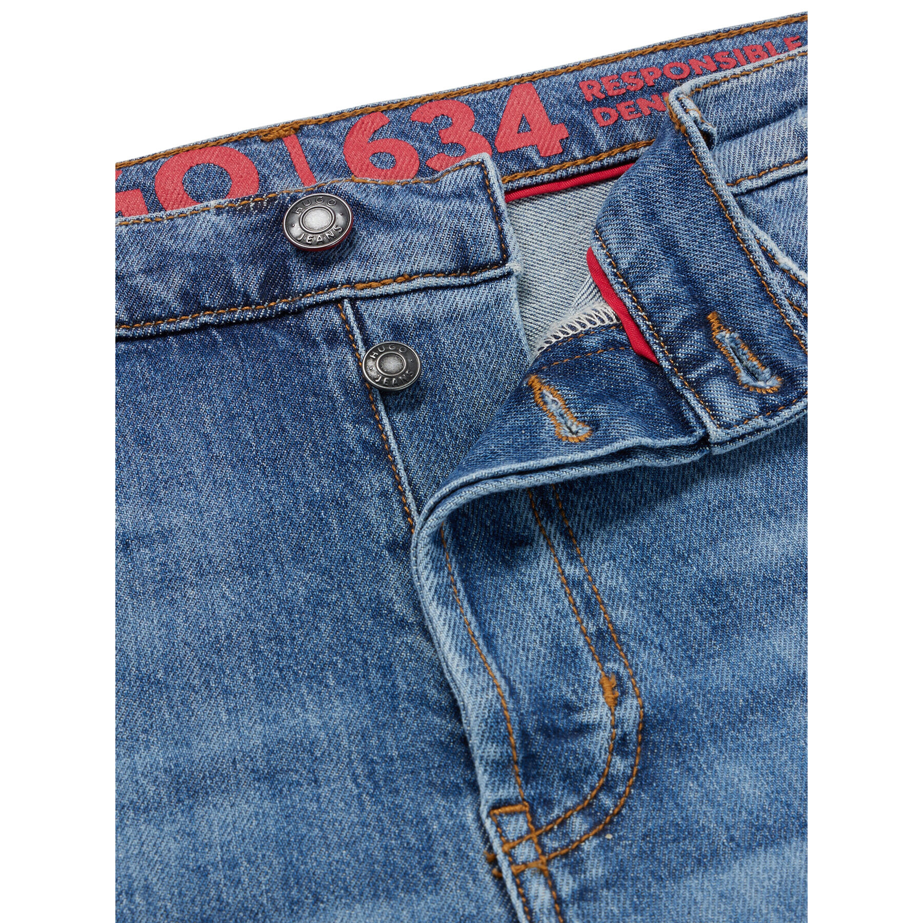 Hugo Дънки 50489857 Син Tapered Fit - Pepit.bg