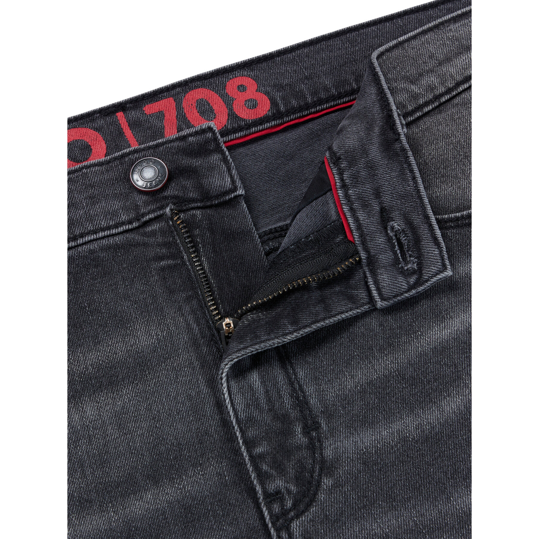 Hugo Дънки 50489861 Сив Slim Fit - Pepit.bg