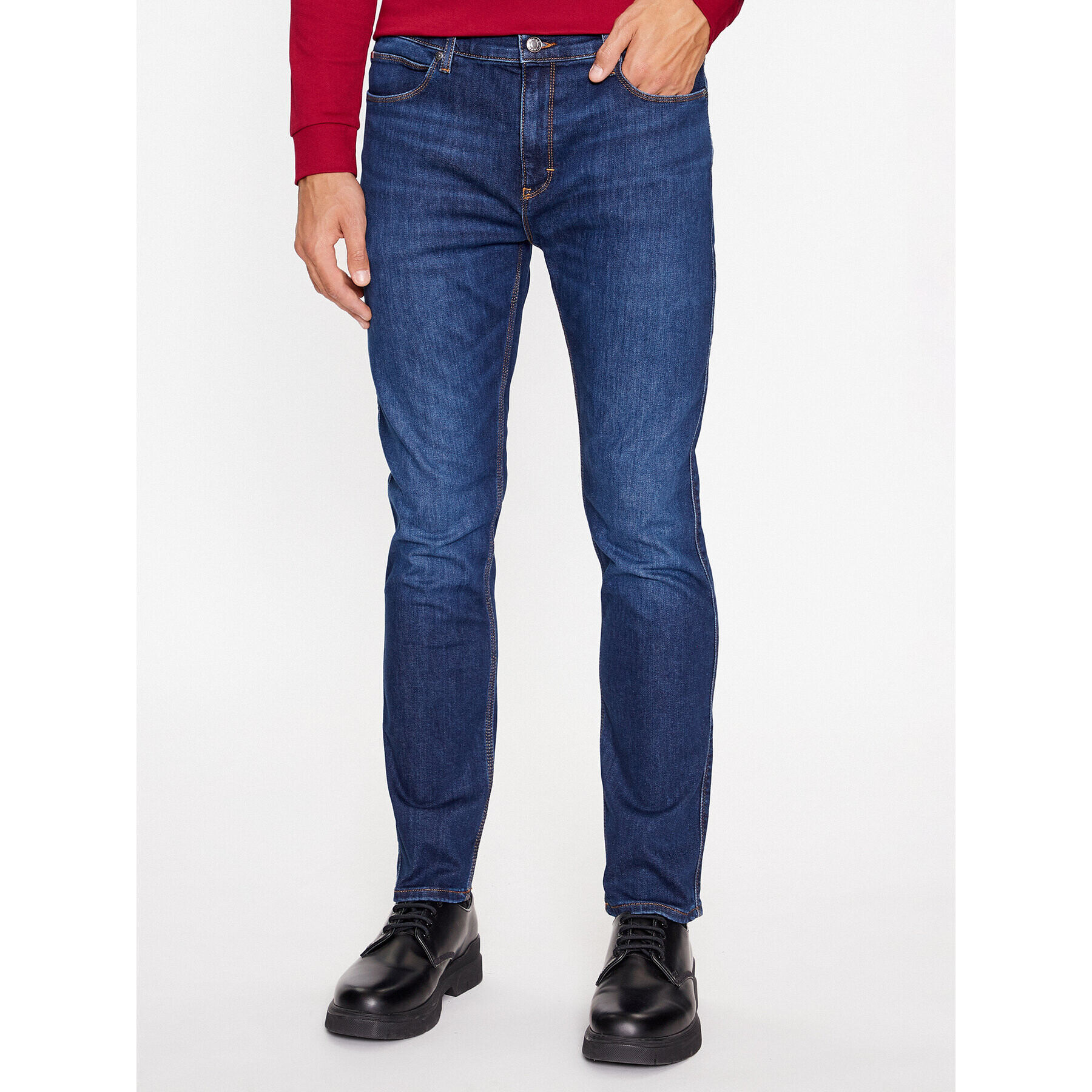 Hugo Дънки 50493701 Тъмносин Slim Fit - Pepit.bg