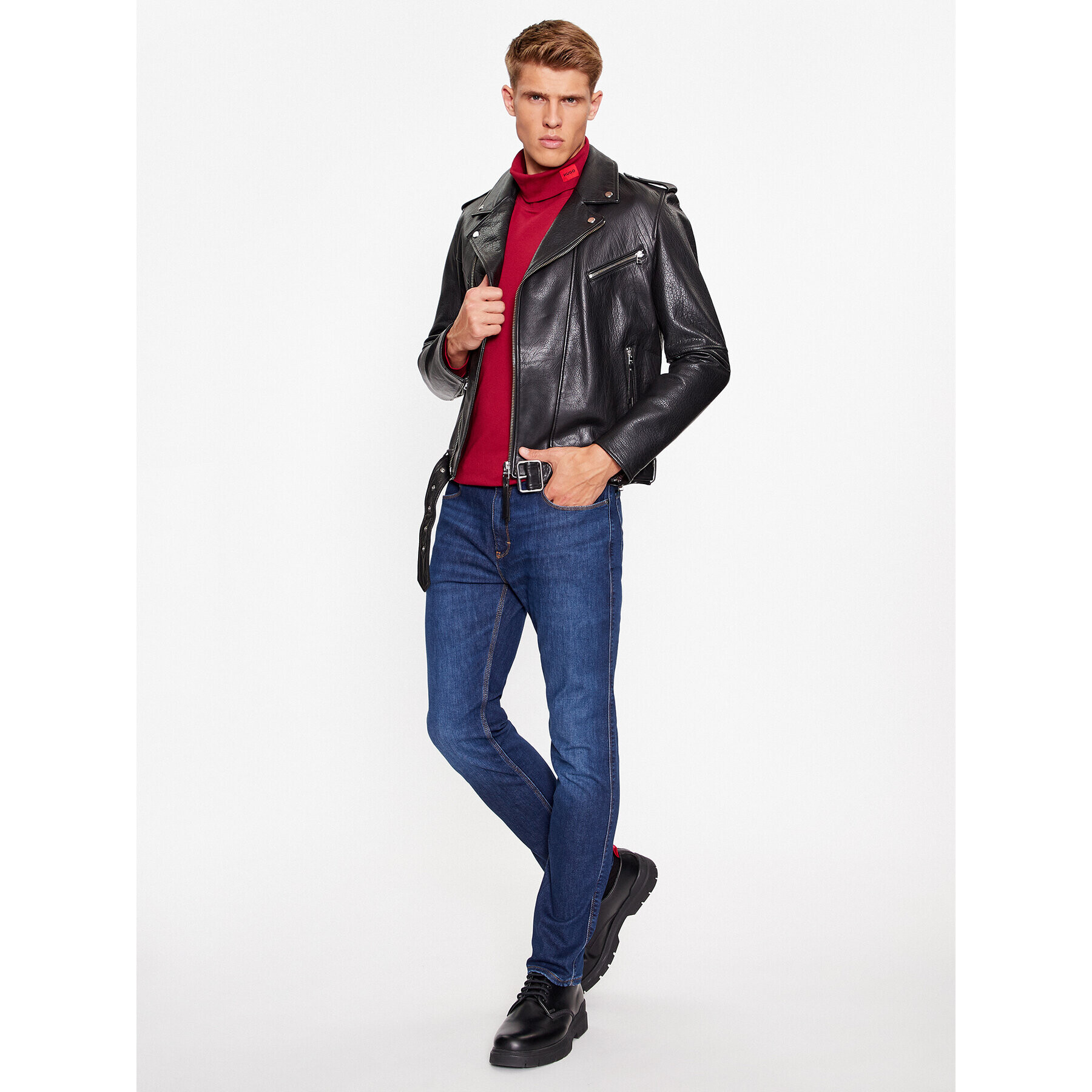 Hugo Дънки 50493701 Тъмносин Slim Fit - Pepit.bg