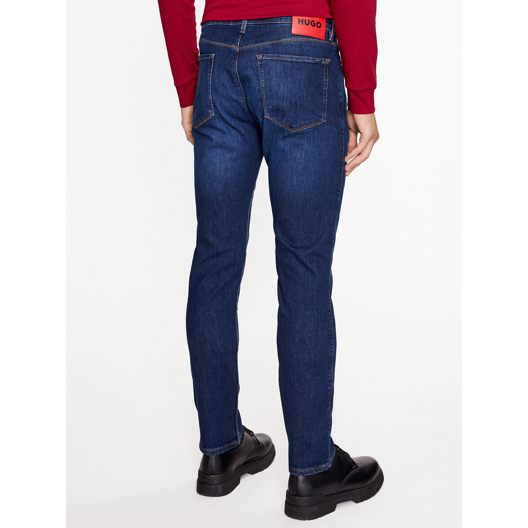 Hugo Дънки 50493701 Тъмносин Slim Fit - Pepit.bg
