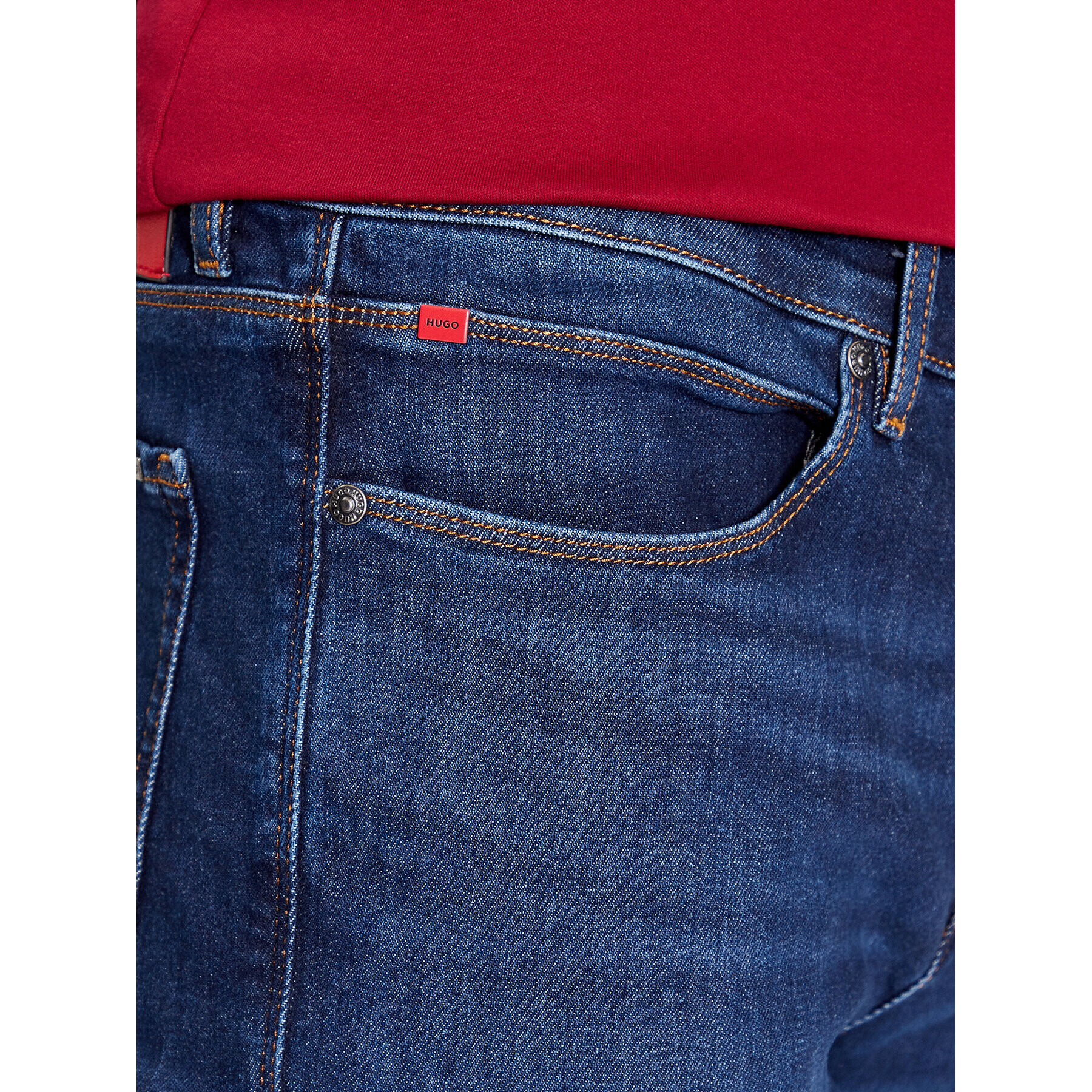 Hugo Дънки 50493701 Тъмносин Slim Fit - Pepit.bg