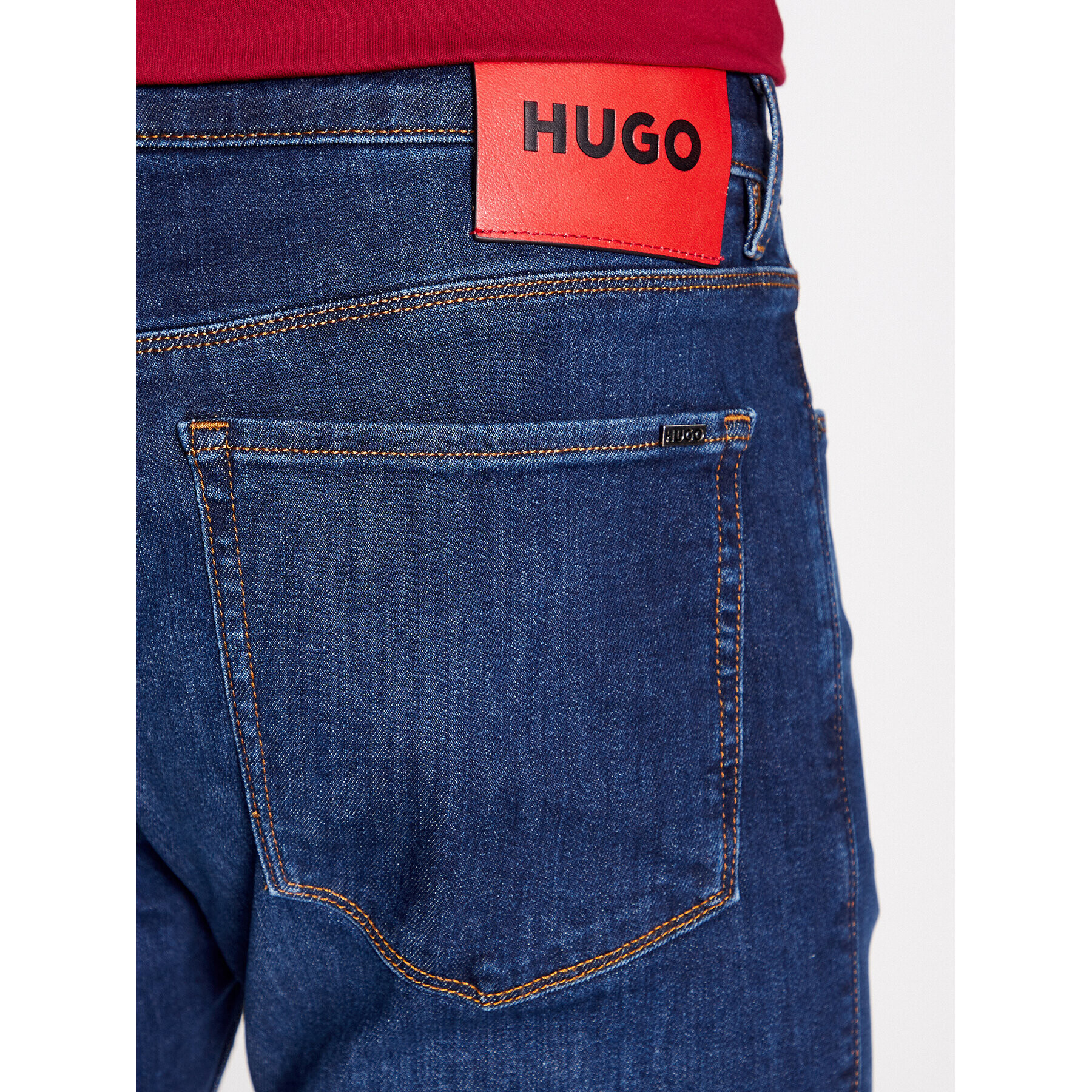Hugo Дънки 50493701 Тъмносин Slim Fit - Pepit.bg