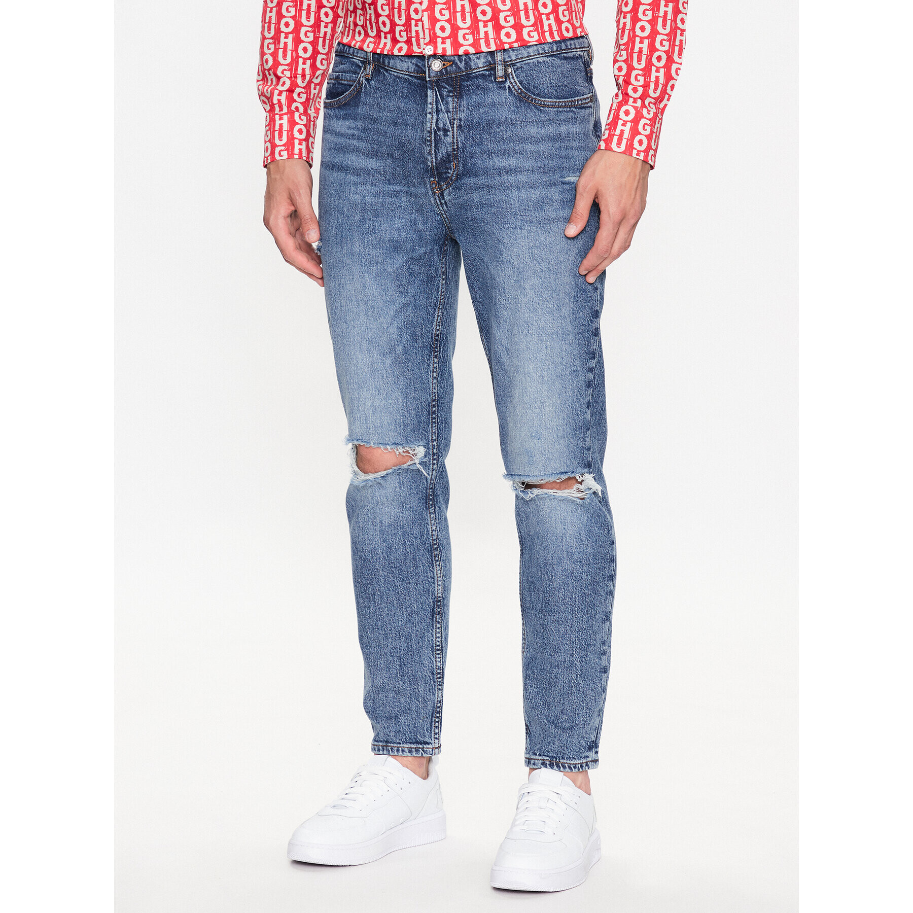 Hugo Дънки 50493882 Син Tapered Fit - Pepit.bg