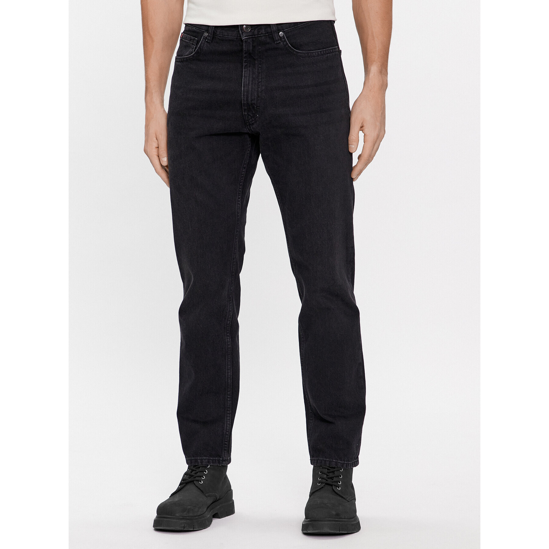 Hugo Дънки 640 50493877 Черен Regular Fit - Pepit.bg