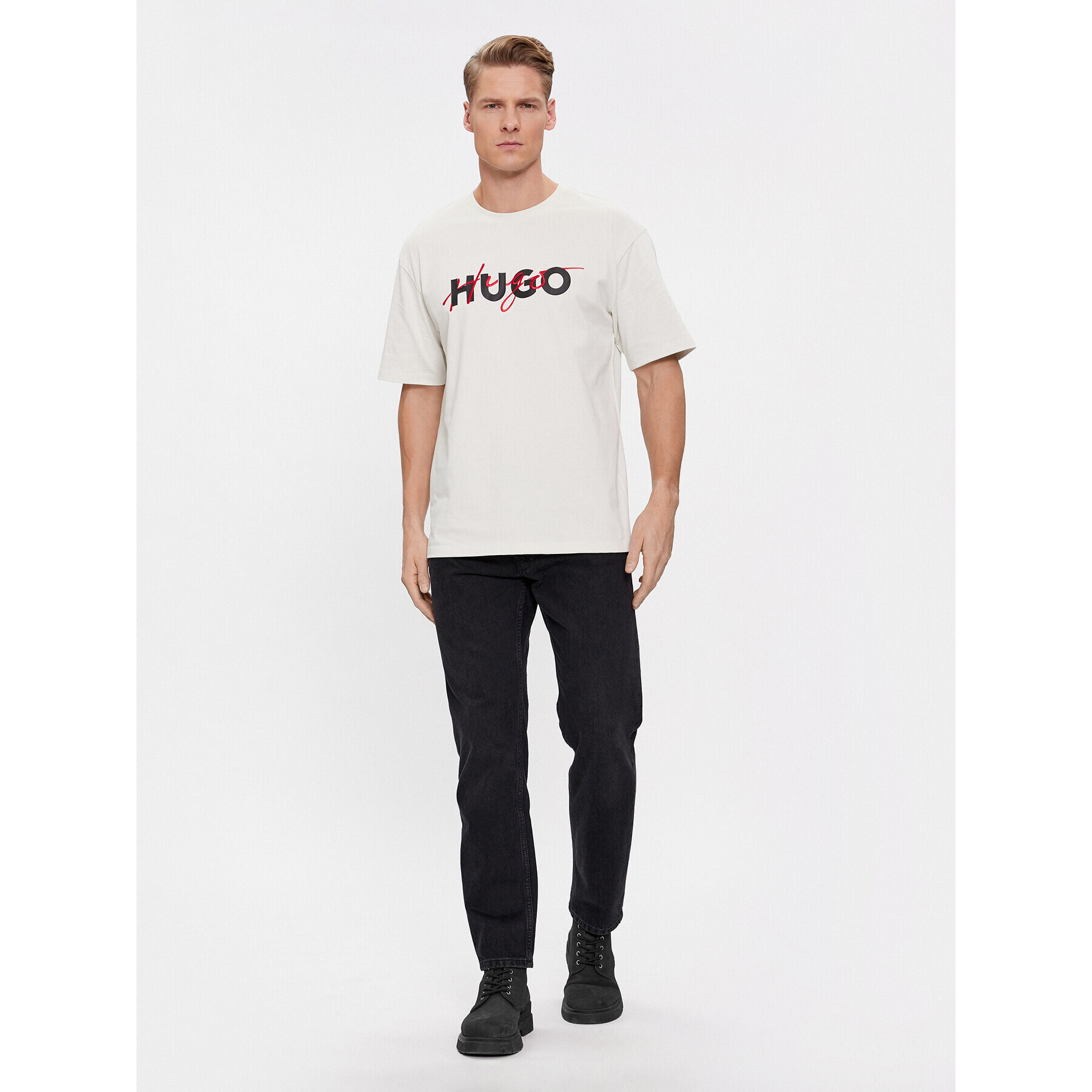 Hugo Дънки 640 50493877 Черен Regular Fit - Pepit.bg
