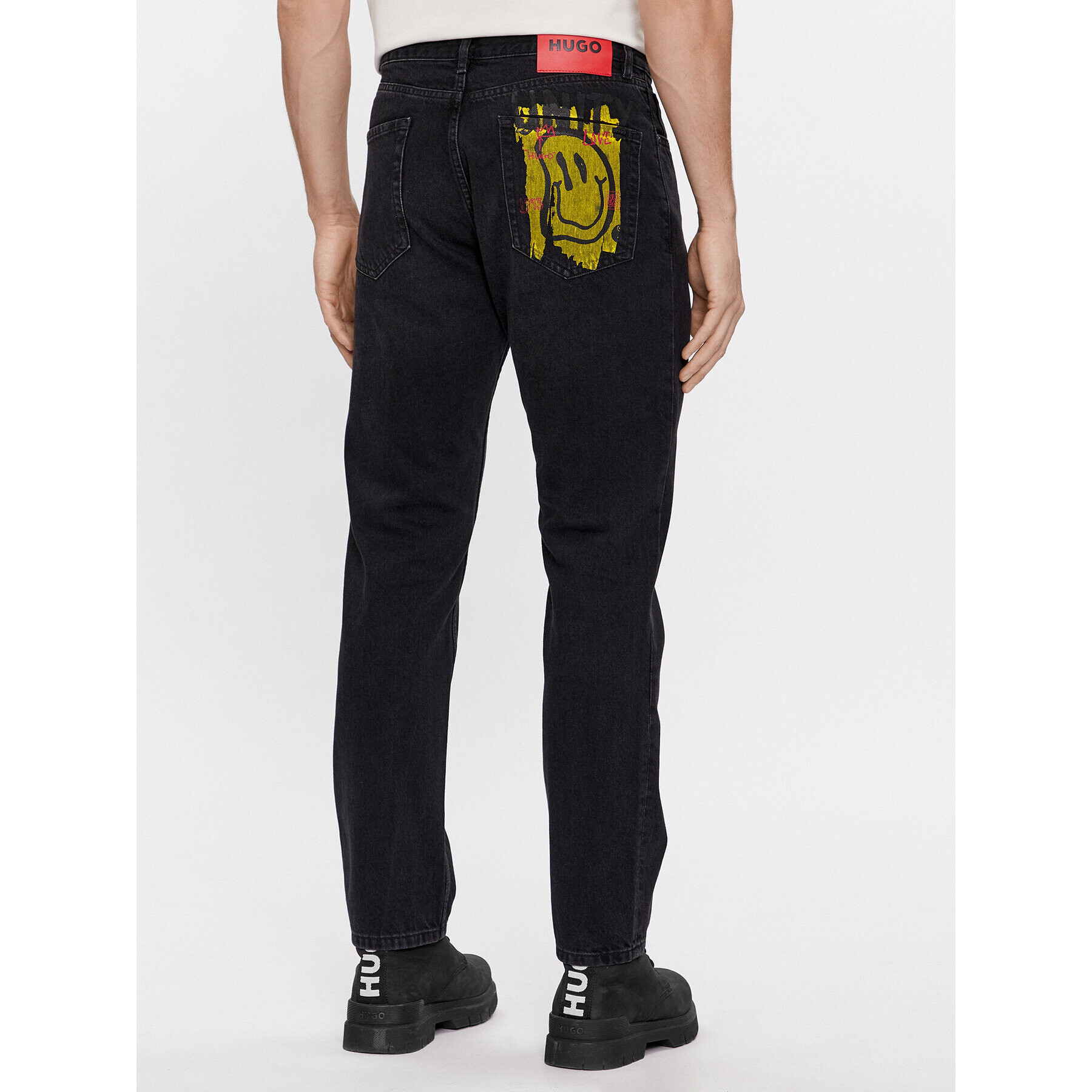 Hugo Дънки 640 50493877 Черен Regular Fit - Pepit.bg
