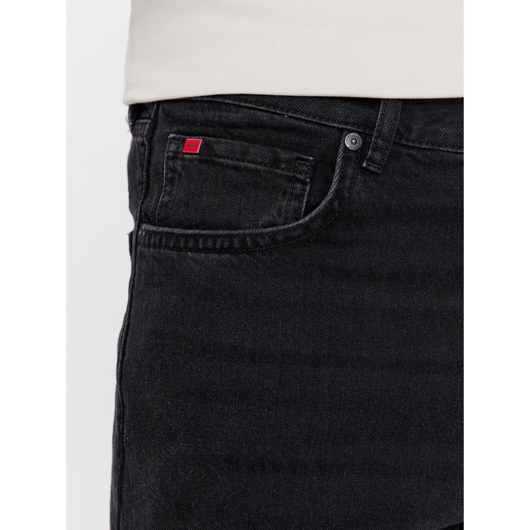 Hugo Дънки 640 50493877 Черен Regular Fit - Pepit.bg