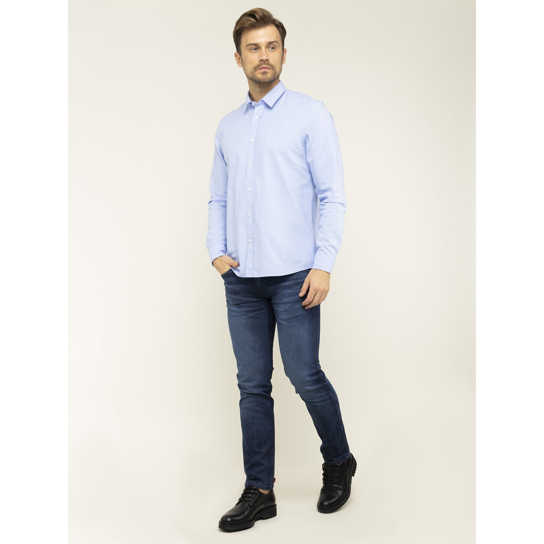 Hugo Дънки 708 50419635 Тъмносин Slim Fit - Pepit.bg