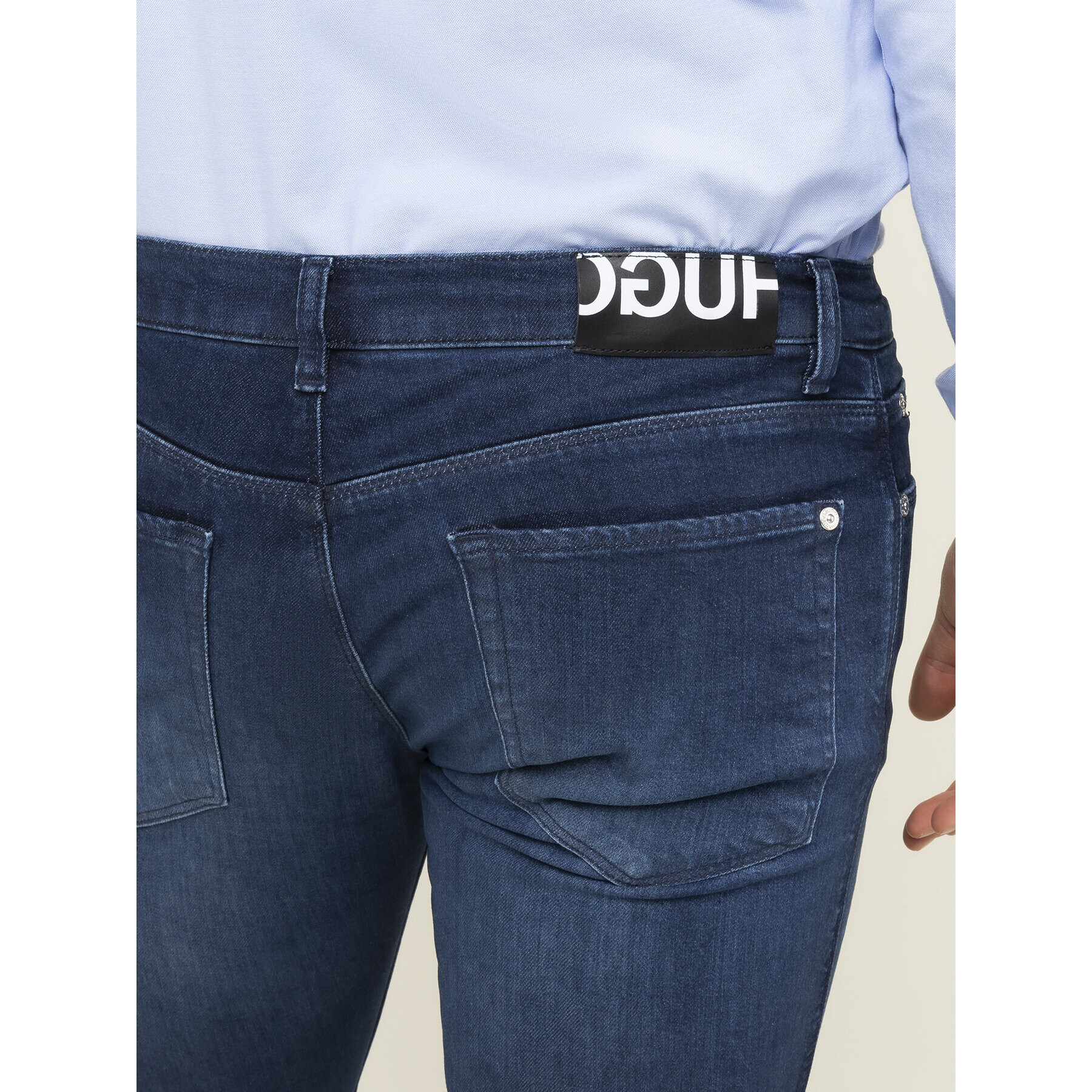Hugo Дънки 708 50419635 Тъмносин Slim Fit - Pepit.bg