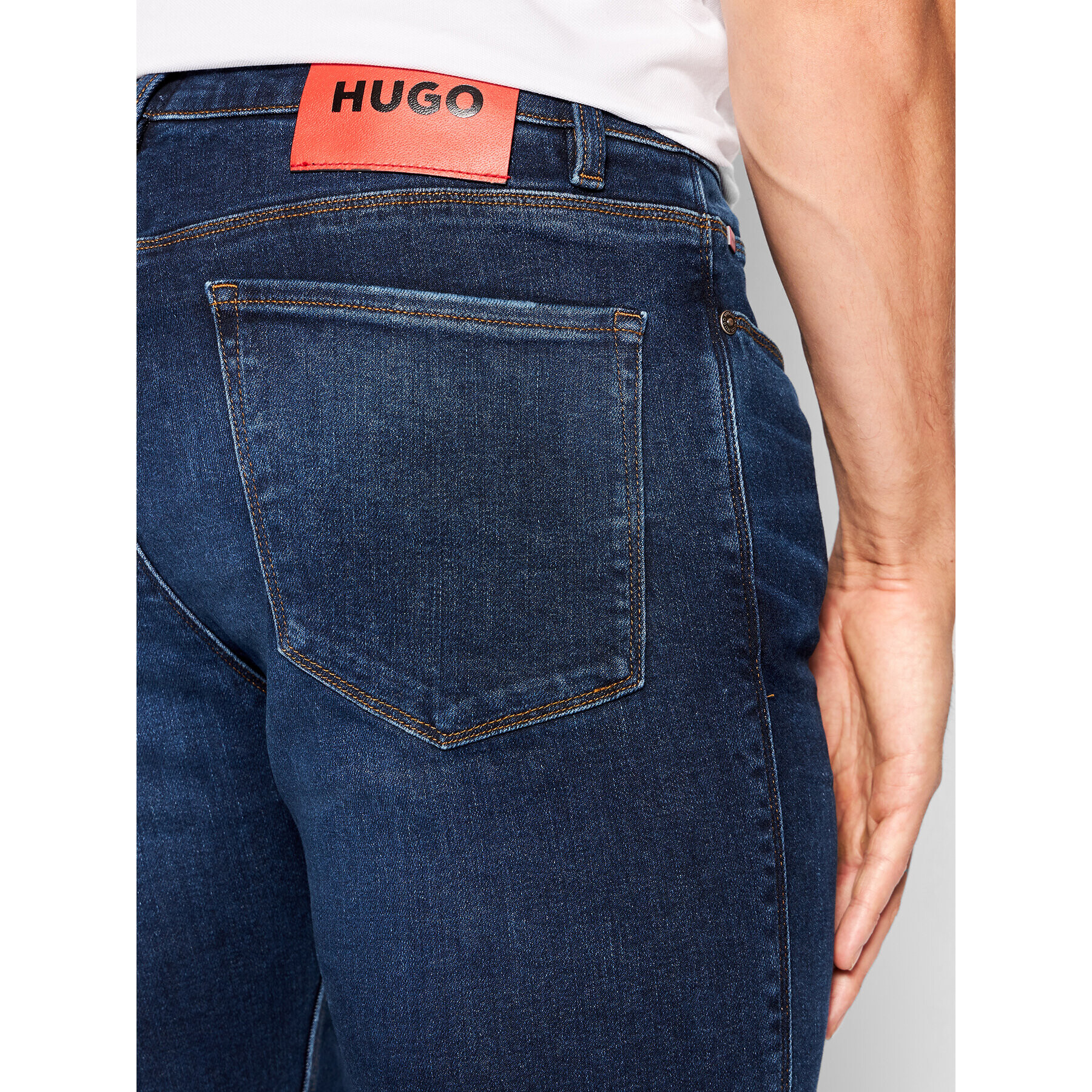 Hugo Дънки 708 50472822 Син Slim Fit - Pepit.bg