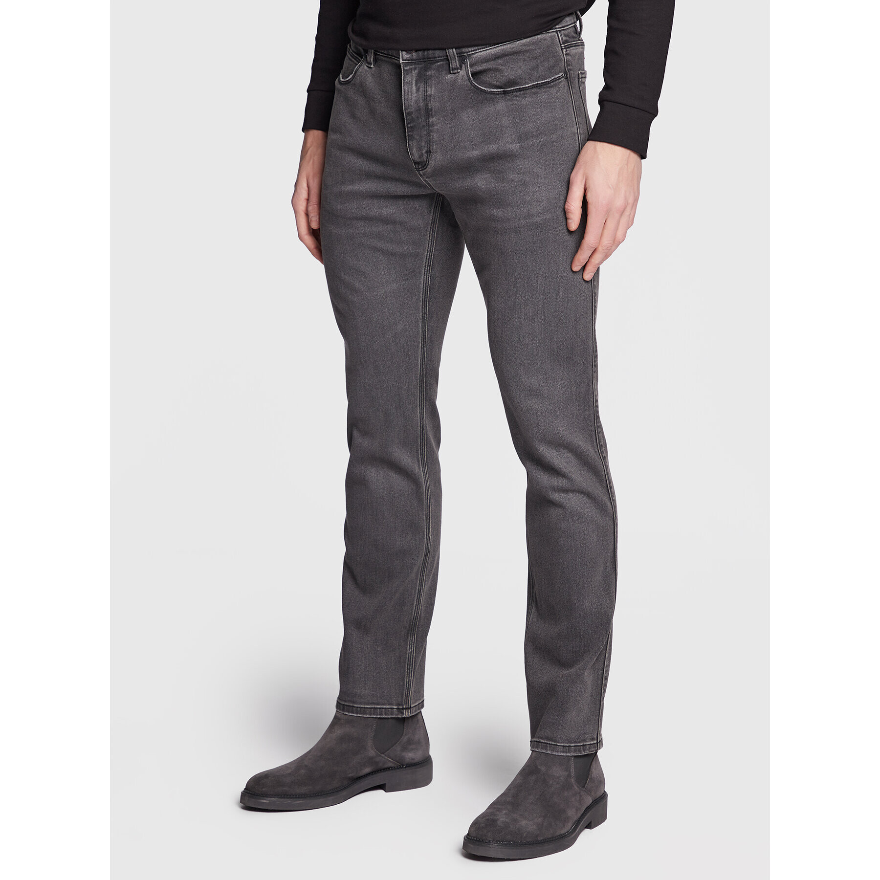 Hugo Дънки 708 50476147 Сив Slim Fit - Pepit.bg