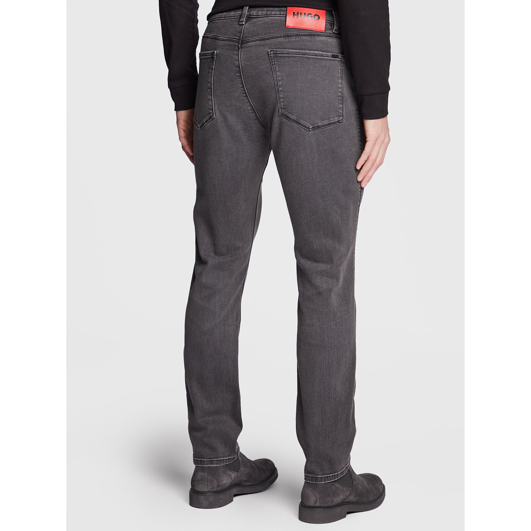 Hugo Дънки 708 50476147 Сив Slim Fit - Pepit.bg
