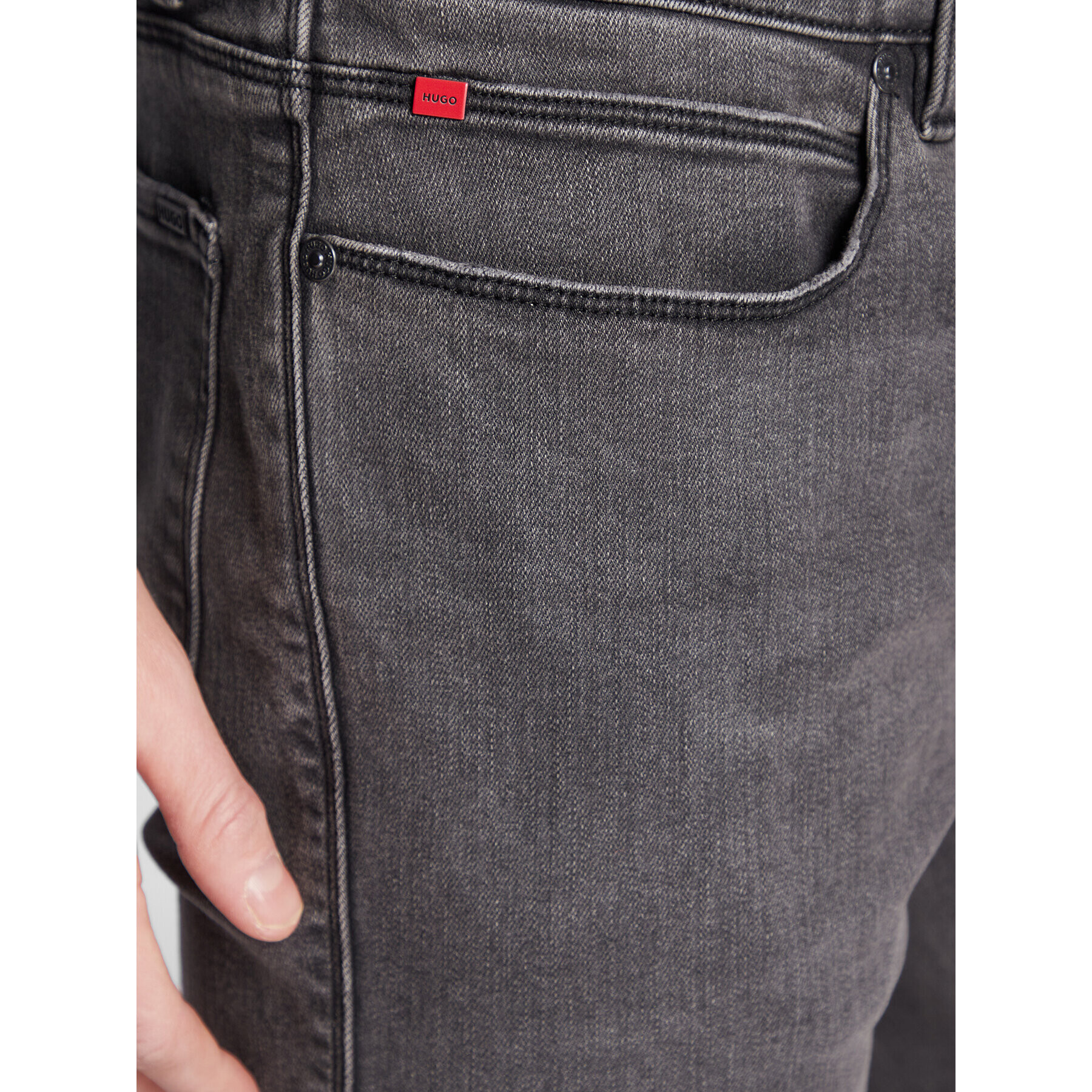 Hugo Дънки 708 50476147 Сив Slim Fit - Pepit.bg