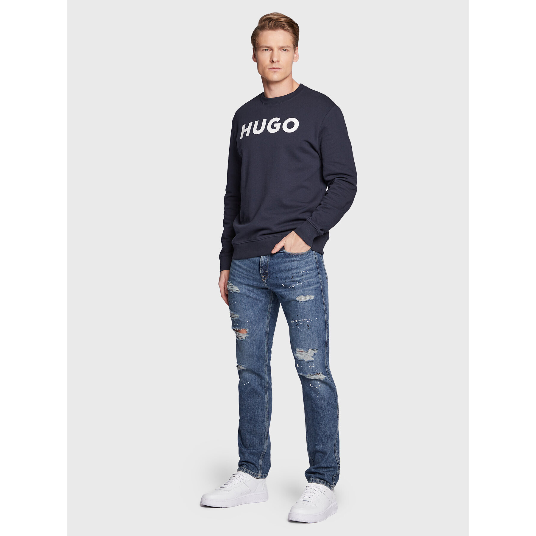 Hugo Дънки 708 50476242 Син Slim Fit - Pepit.bg