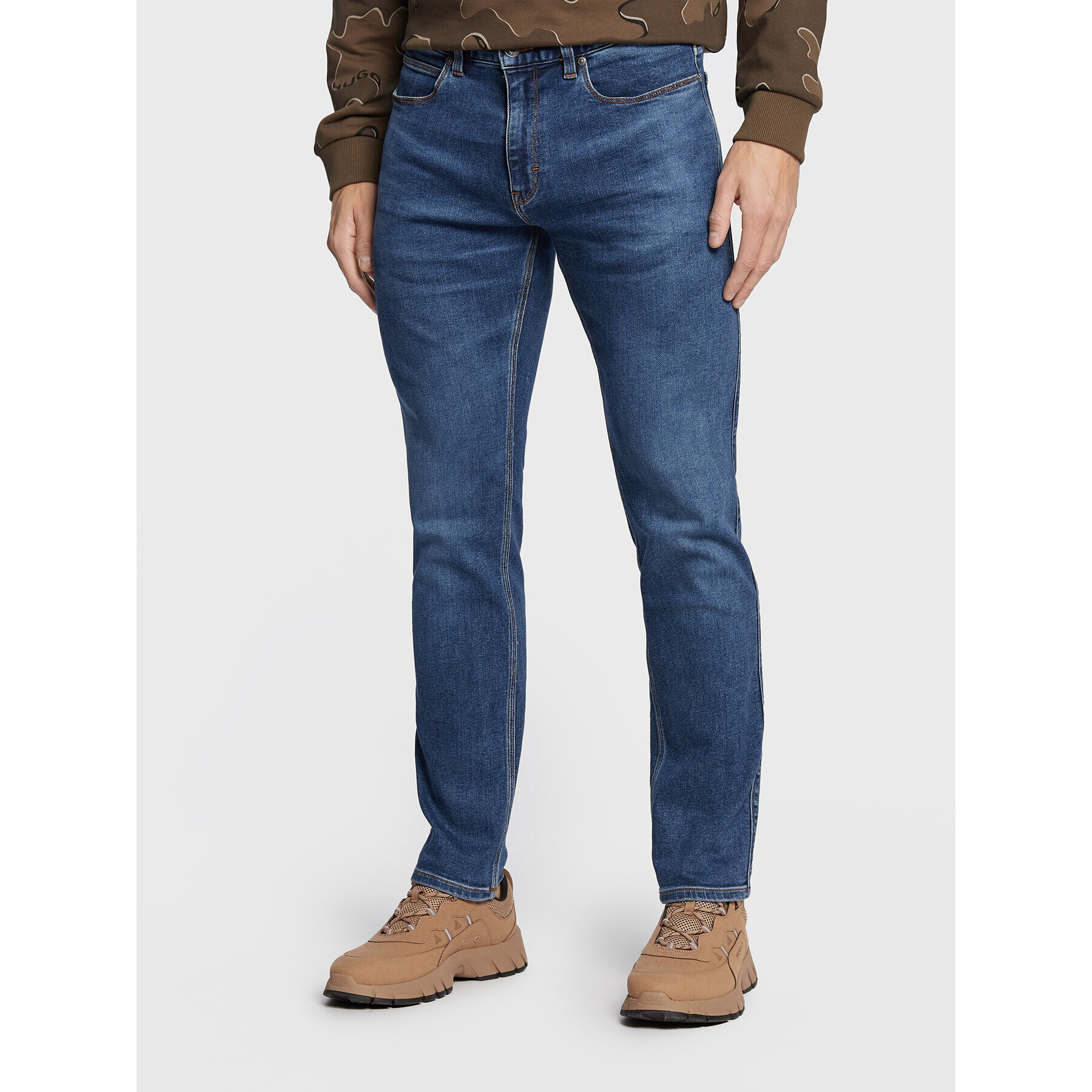 Hugo Дънки 708 50477576 Син Slim Fit - Pepit.bg