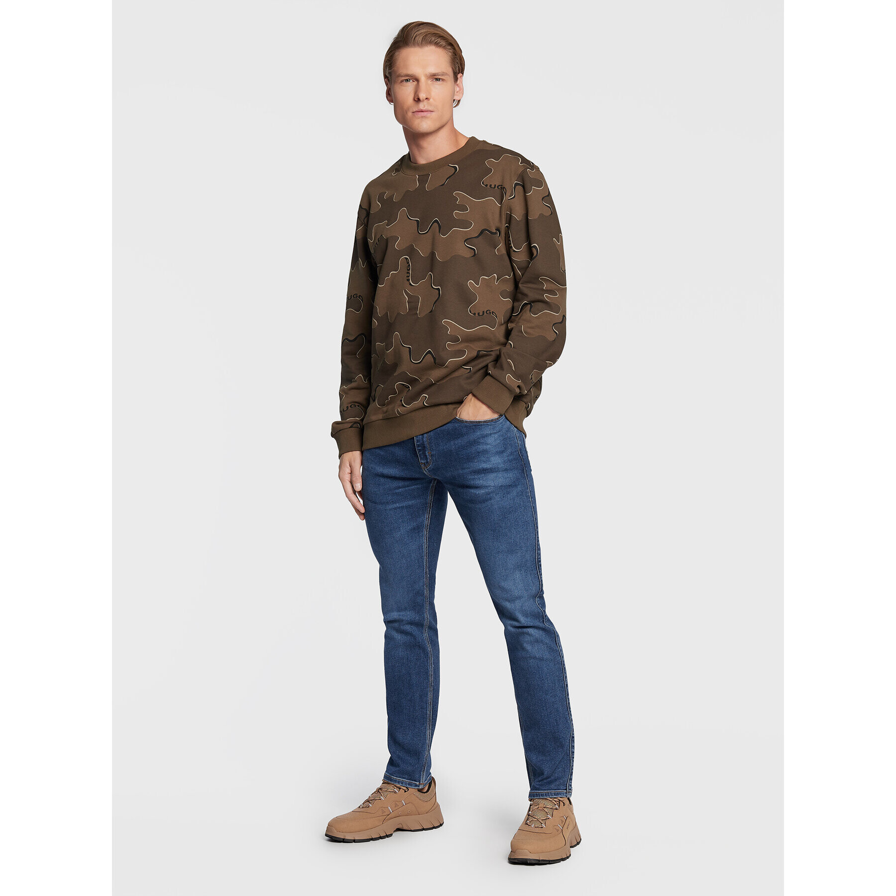 Hugo Дънки 708 50477576 Син Slim Fit - Pepit.bg