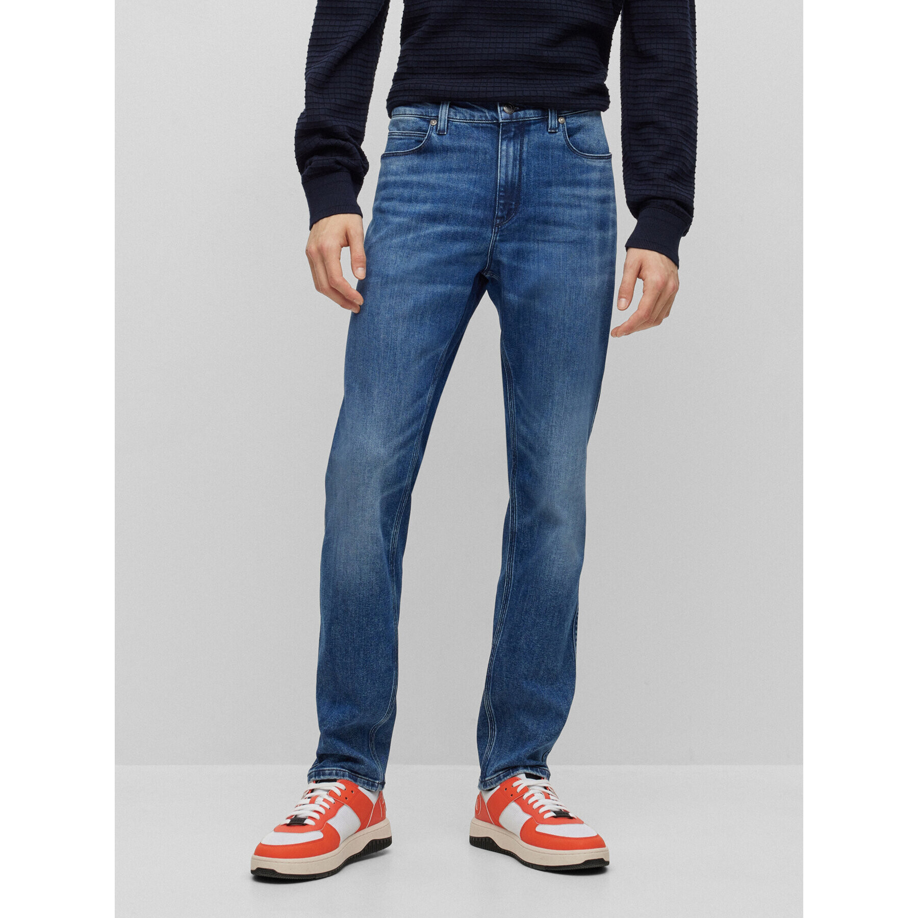 Hugo Дънки 708 50493868 Син Slim Fit - Pepit.bg