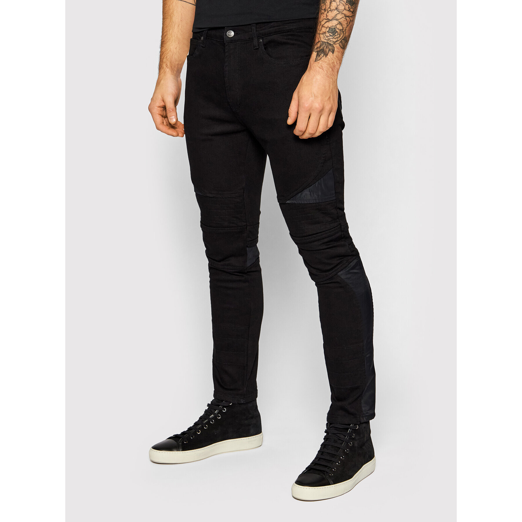 Hugo Дънки 732/4 50459728 Черен Extra Slim Fit - Pepit.bg