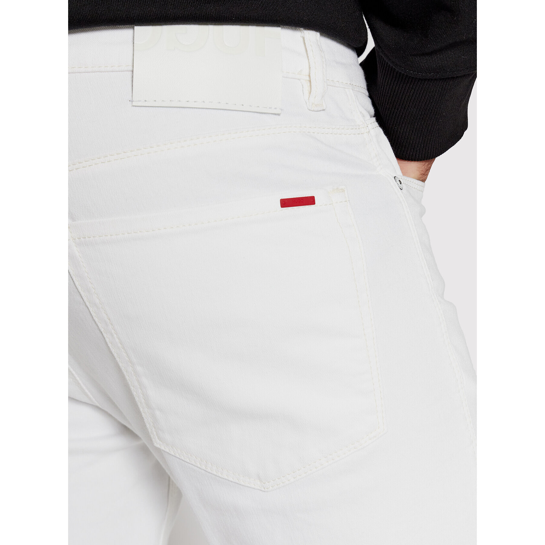 Hugo Дънки 734 50446977 Бял Extra Slim Fit - Pepit.bg