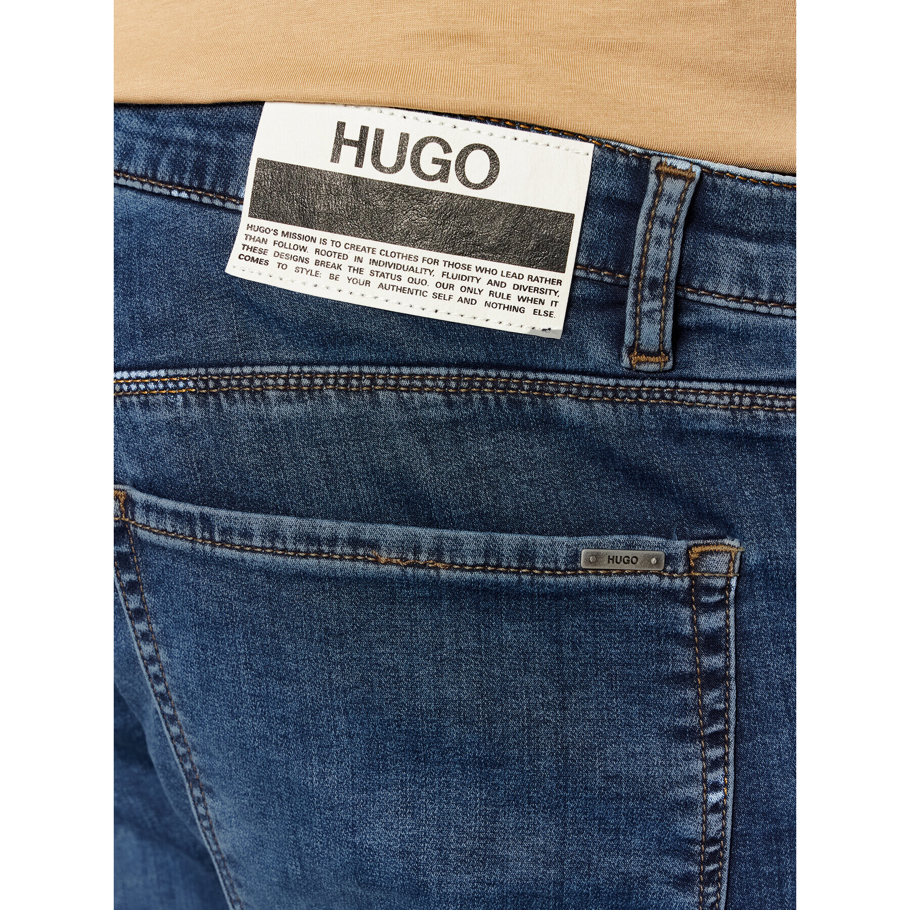 Hugo Дънки 734 50459813 Тъмносин Extra Slim Fit - Pepit.bg