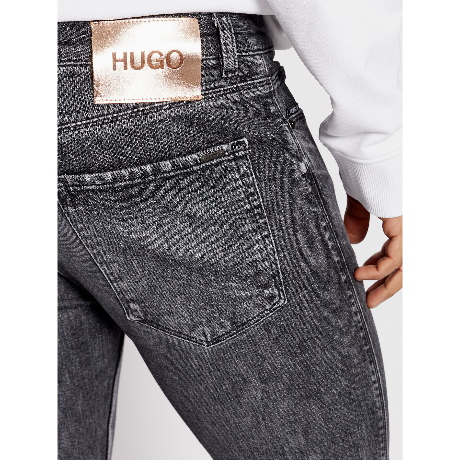 Hugo Дънки 734 50461822 Сив Extra Slim Fit - Pepit.bg