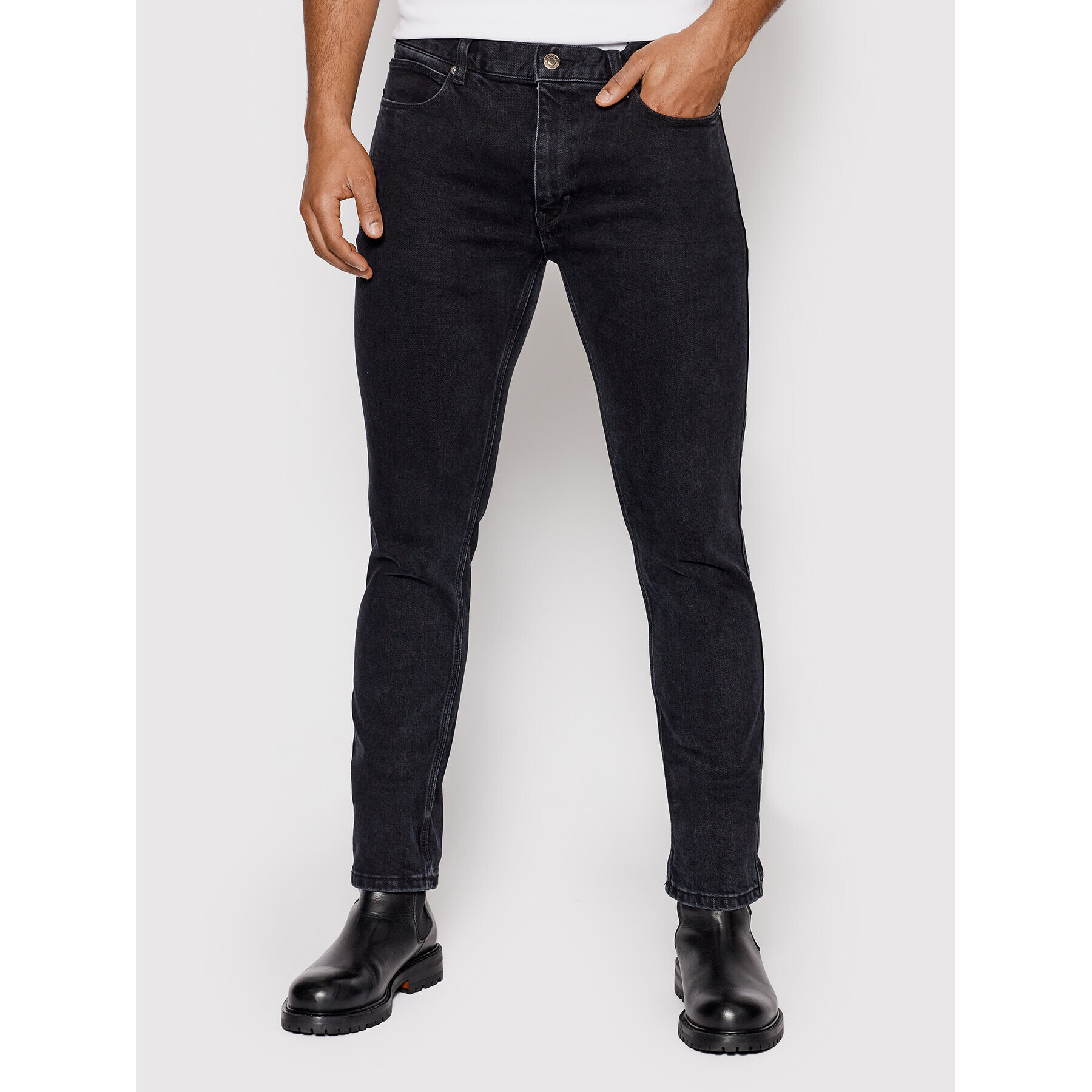 Hugo Дънки 734 50463608 Черен Extra Slim Fit - Pepit.bg