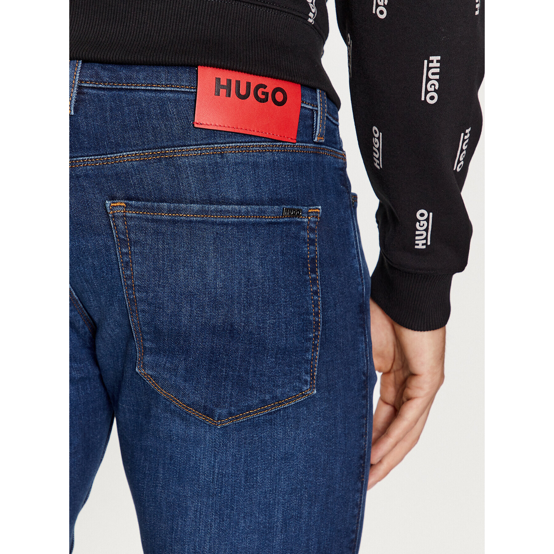 Hugo Дънки 734 50493713 Тъмносин Extra Slim Fit - Pepit.bg
