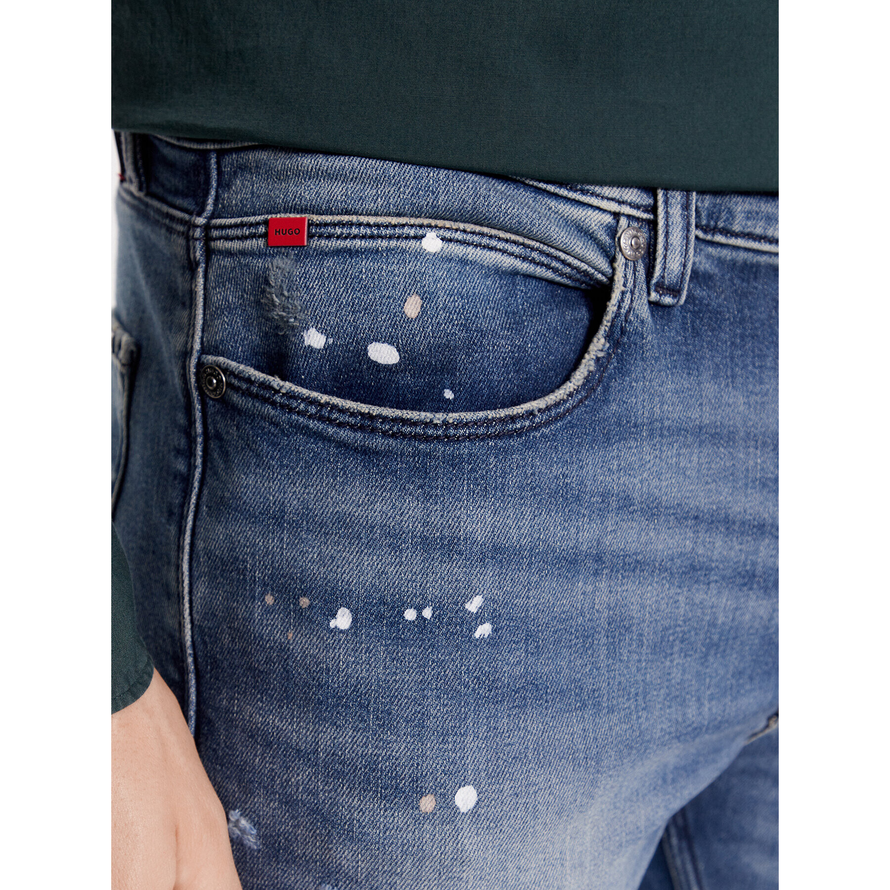 Hugo Дънки 734 50499066 Син Slim Fit - Pepit.bg