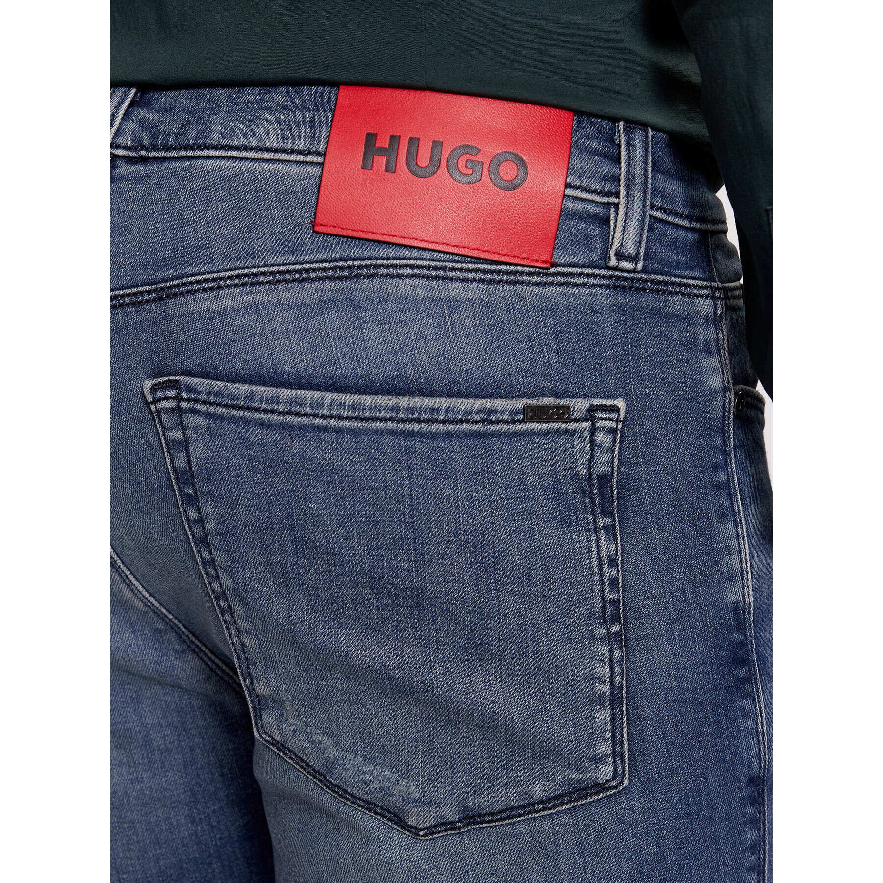 Hugo Дънки 734 50499066 Син Slim Fit - Pepit.bg